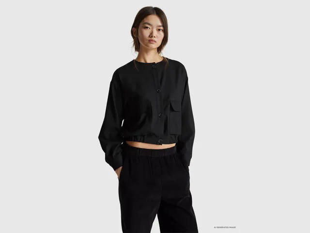 United Colors of Benetton giacca flanella cotone taglia 42