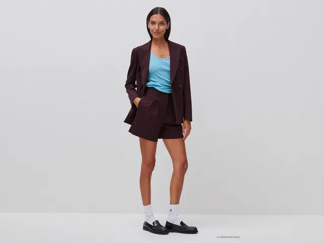 United Colors of Benetton Trousers shorts modal taglia 42