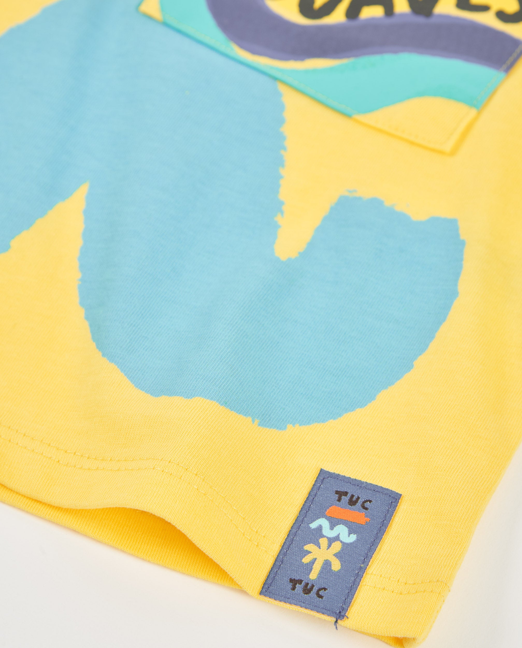 TucTuc Magliette T-shirt bambino taschino giallo cotone
