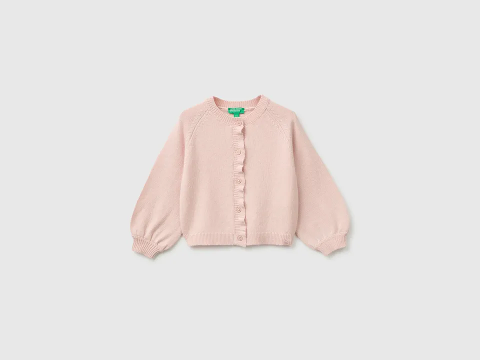 United Colors of Benetton Cardigan Bottoni Lana Bimba 104