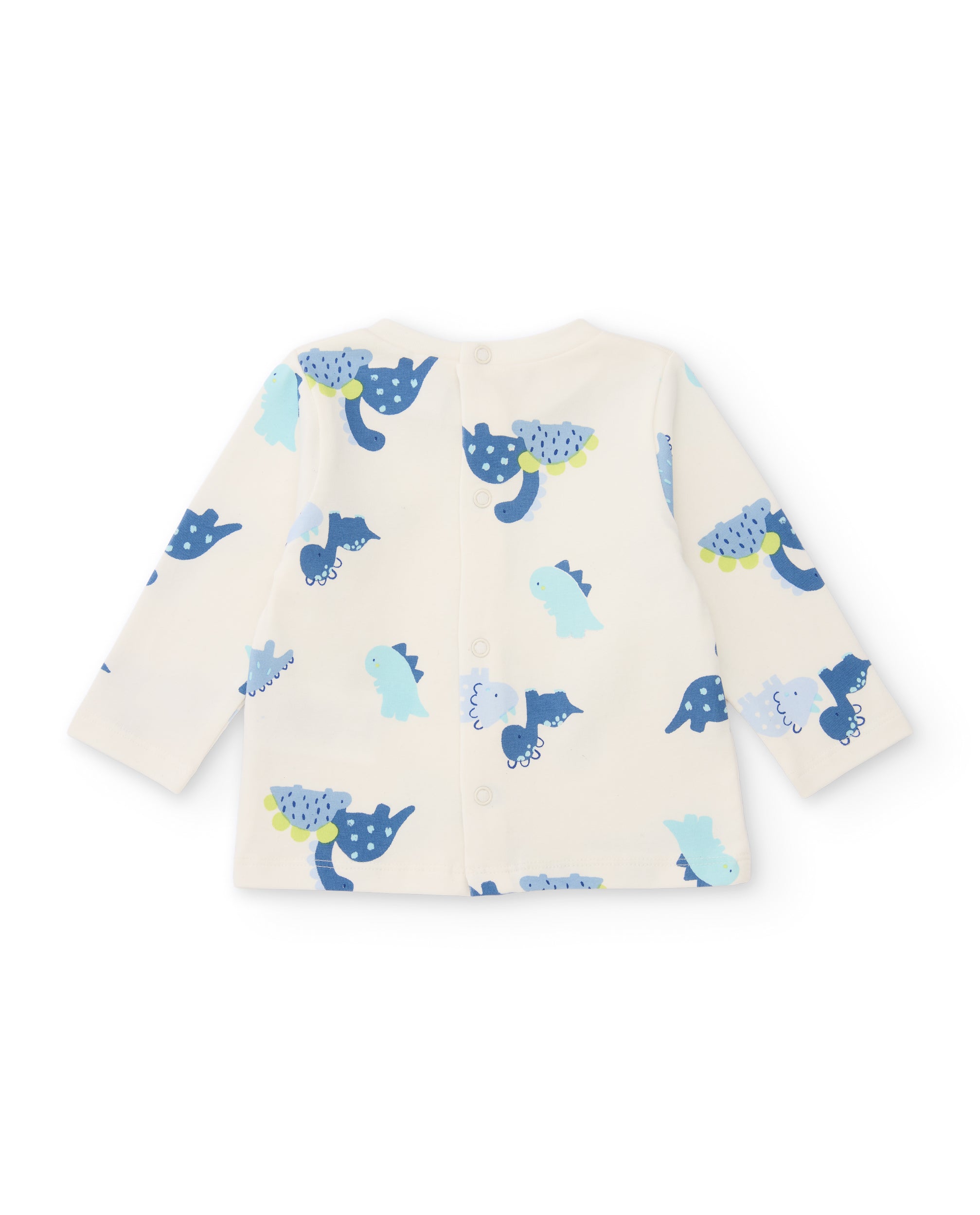 TucTuc Completo neonato maglia salopette completo azzurro quadri