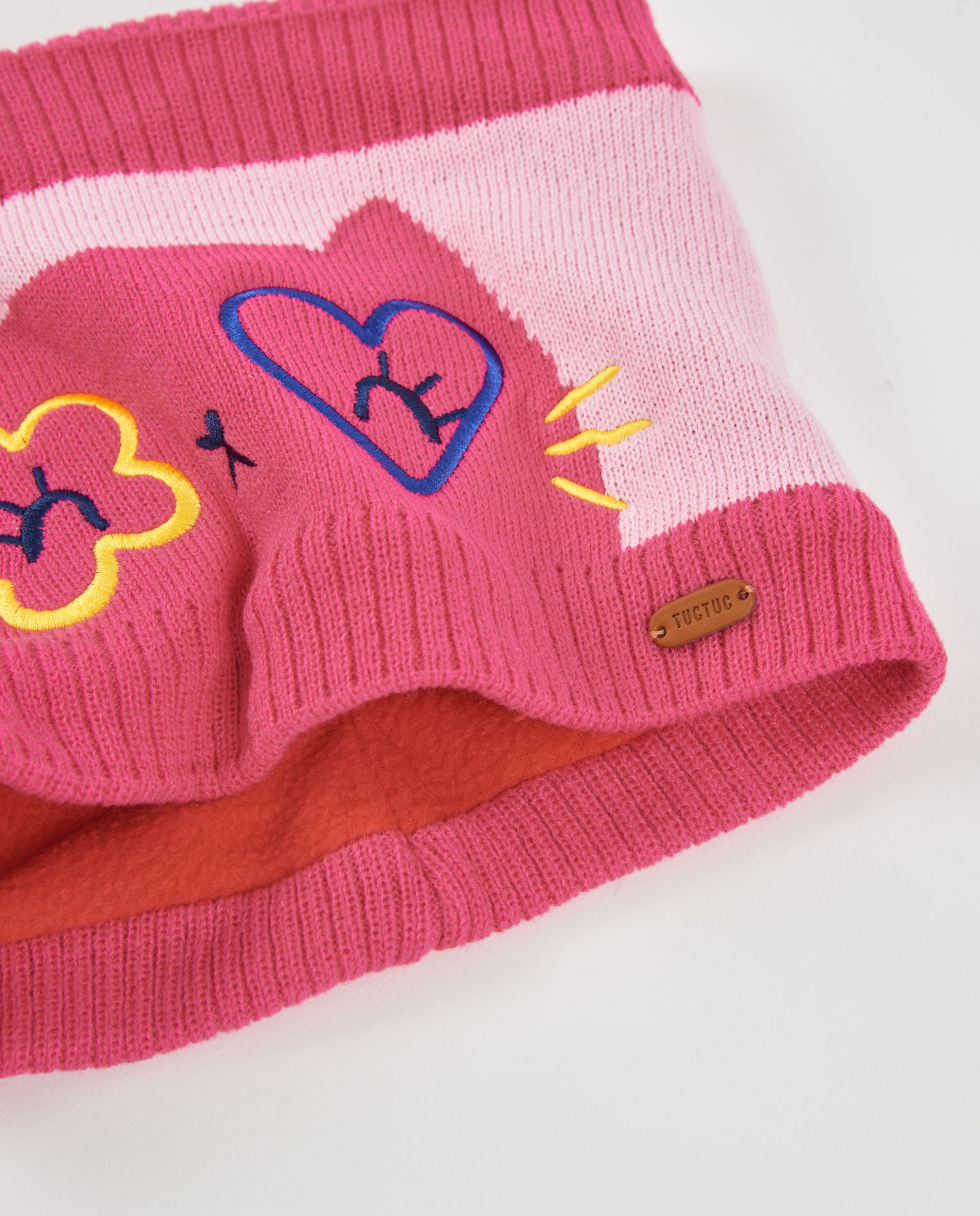 TucTuc Accessori Set bambina berretto scaldacollo fucsia