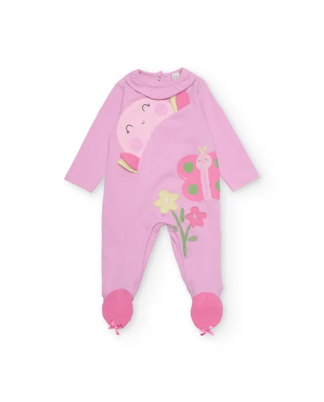 TucTuc Tutine Pagliaccetto neonata rosa farfalla maglia