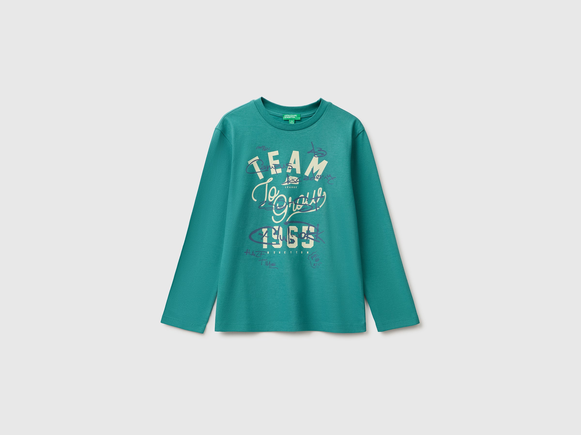 United Colors of Benetton maglietta cotone organico manica lunga M