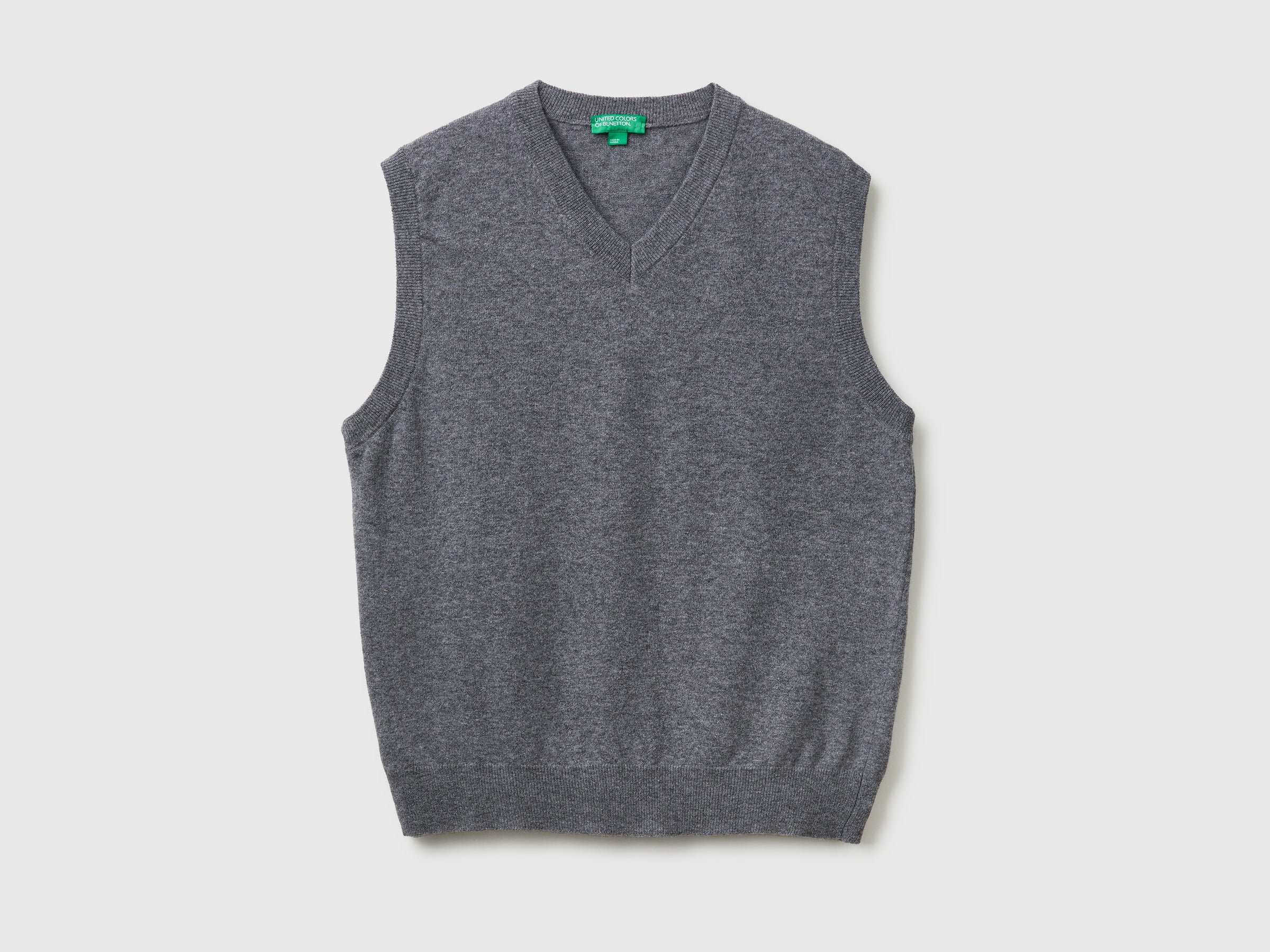 United Colors of Benetton Gilet Lana Merino S Grigio V