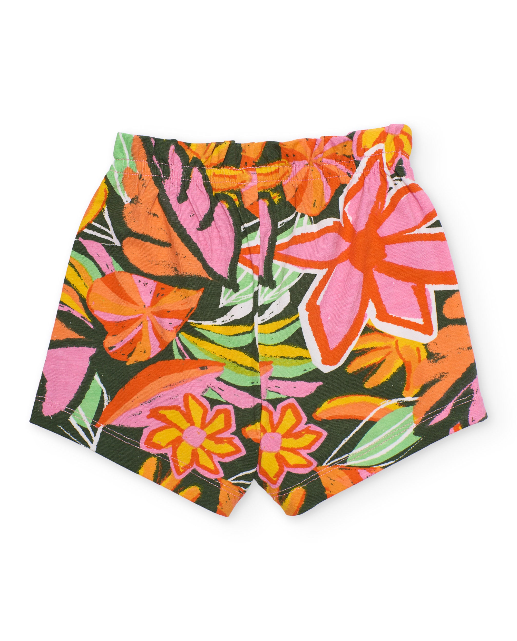 TucTuc Bermuda shorts bambina arancione floreale leggero