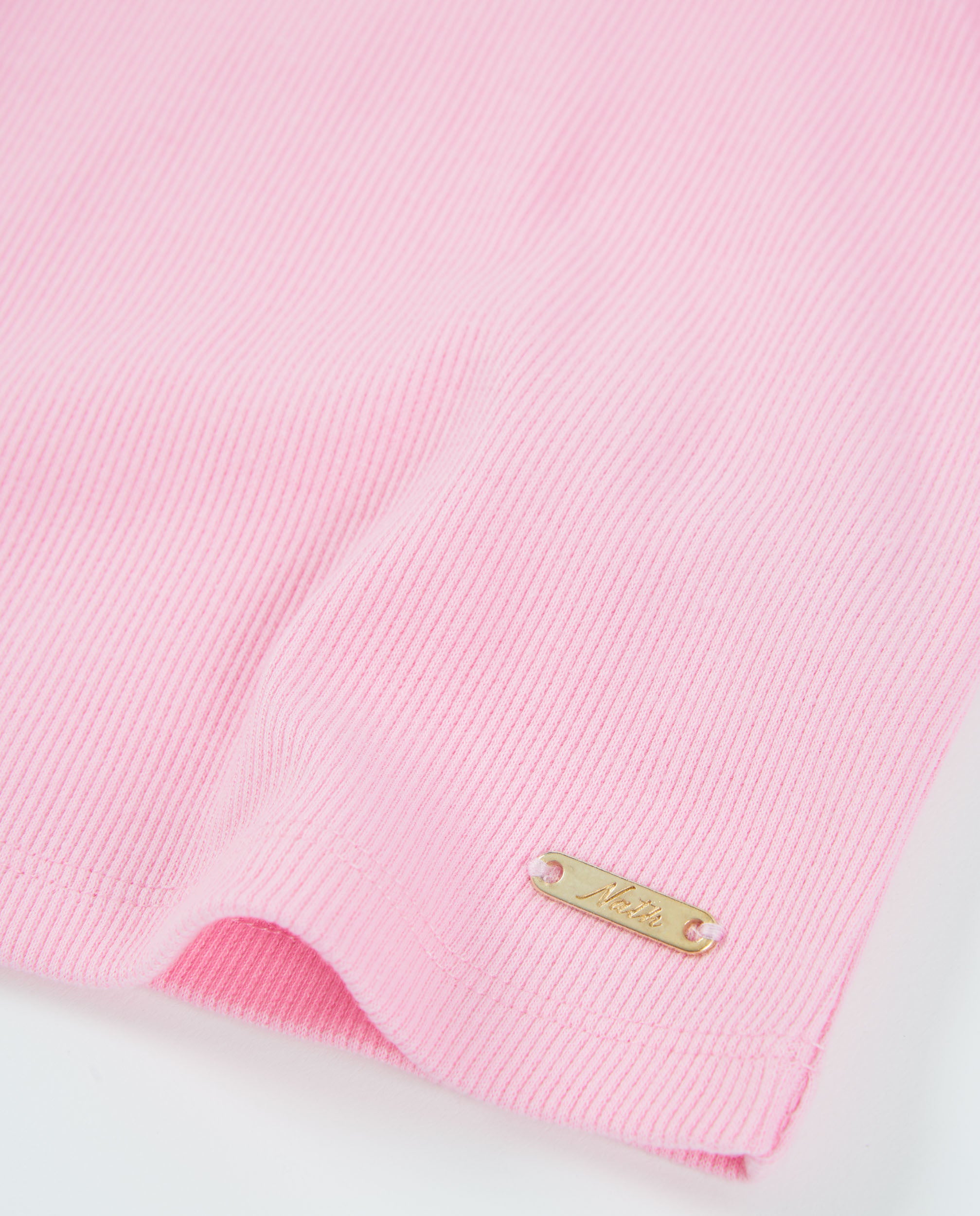 TucTuc Magliette Top bambina rosa maniche a volant cotone