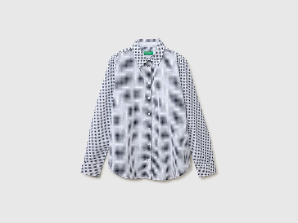 United Colors of Benetton Camicia cotone fantasia M