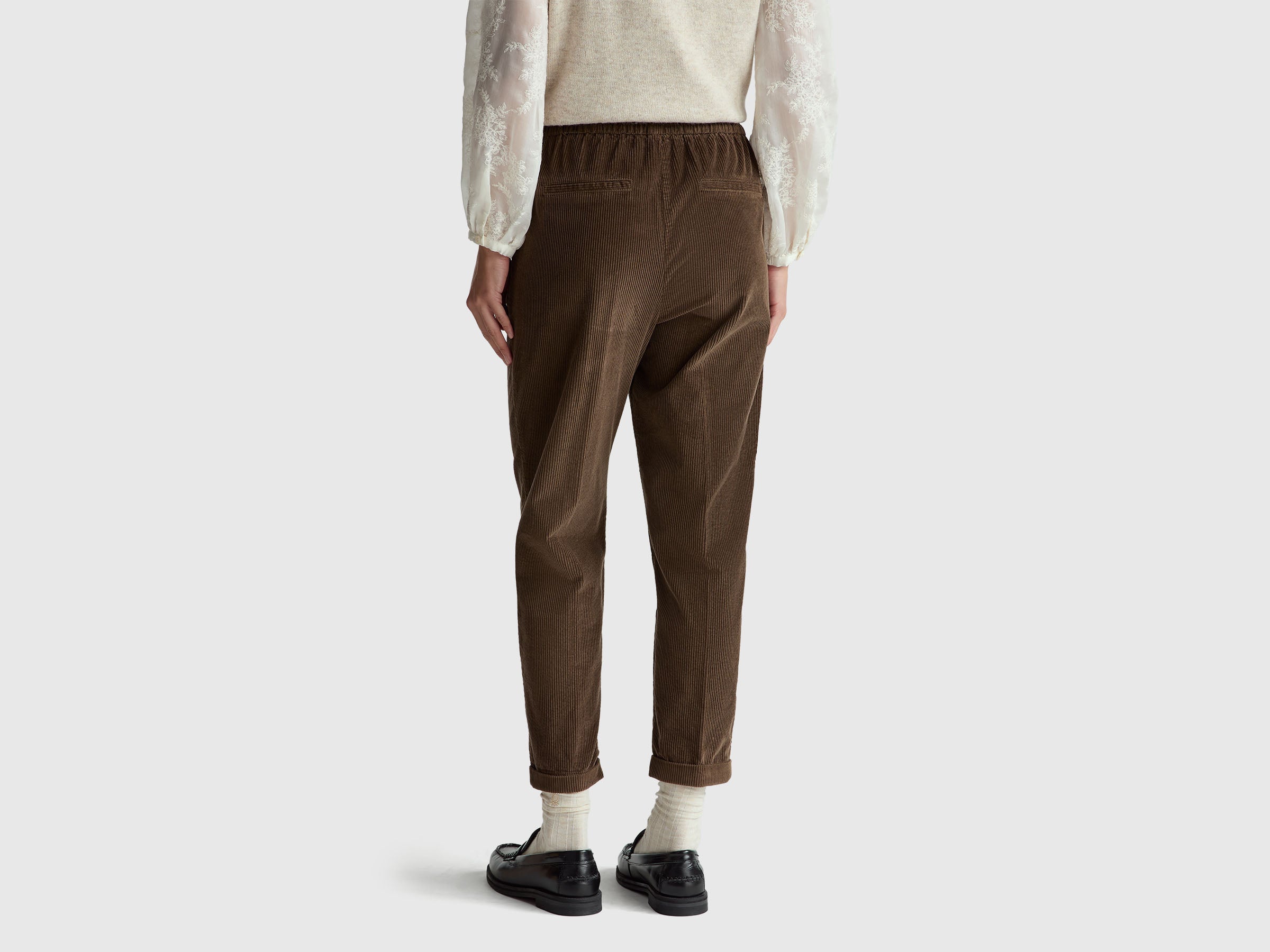 United Colors of Benetton Chinos Velluto Vita Elasticizzata