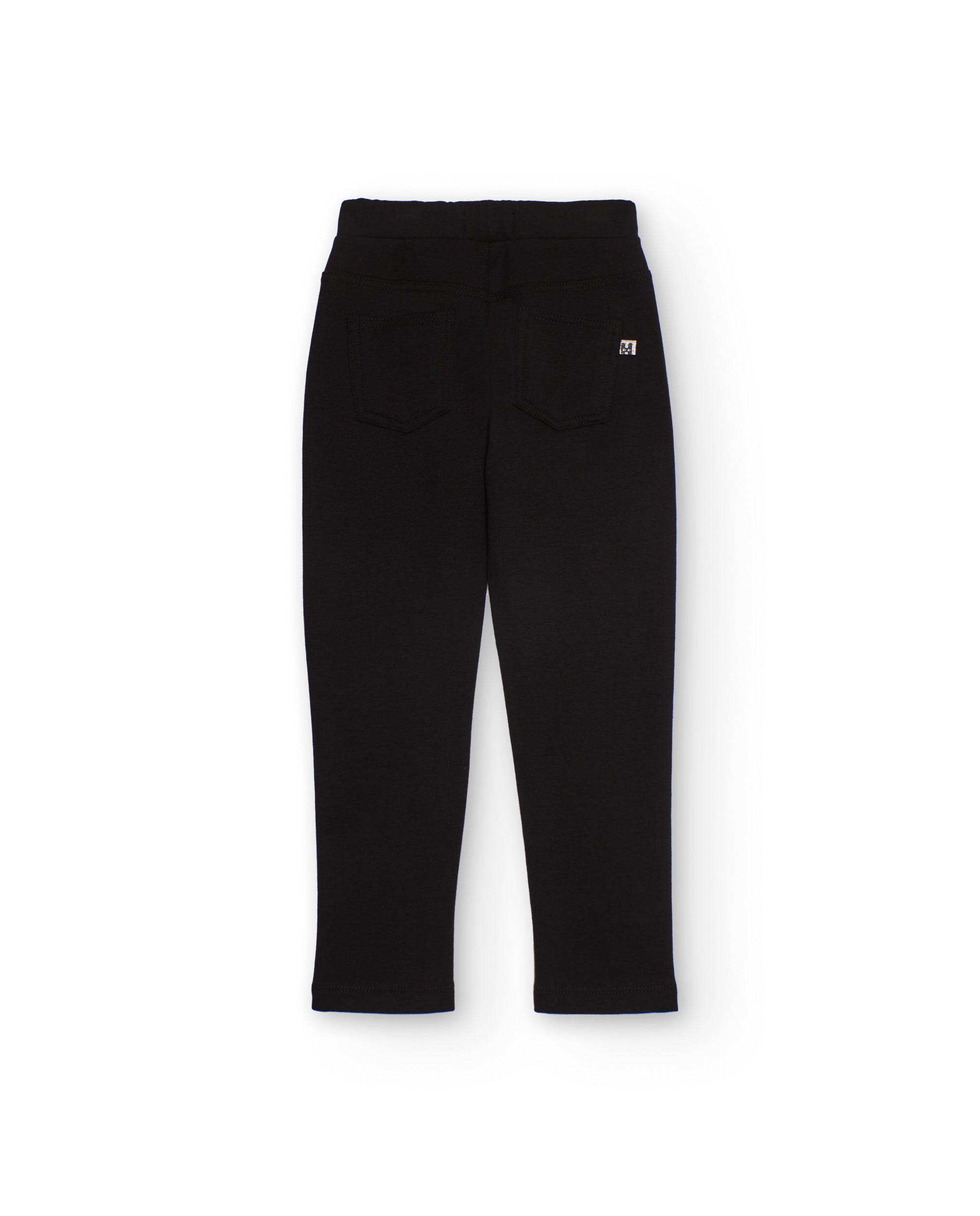 TucTuc Leggings Jegging Bambina Nero con Tasche