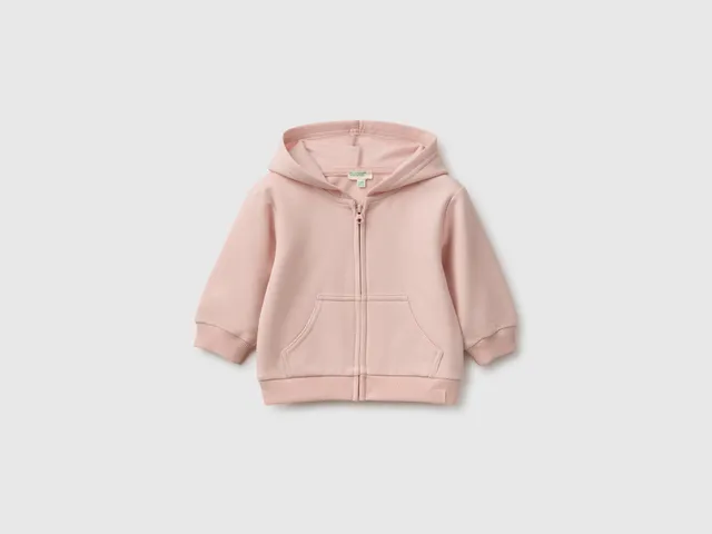 United Colors of Benetton felpa neonato zip orecchie bio 56-82