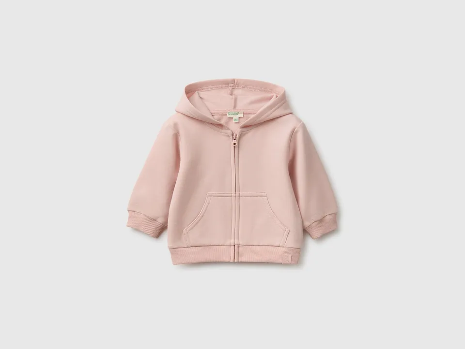 United Colors of Benetton felpa neonato zip orecchie bio 56-82