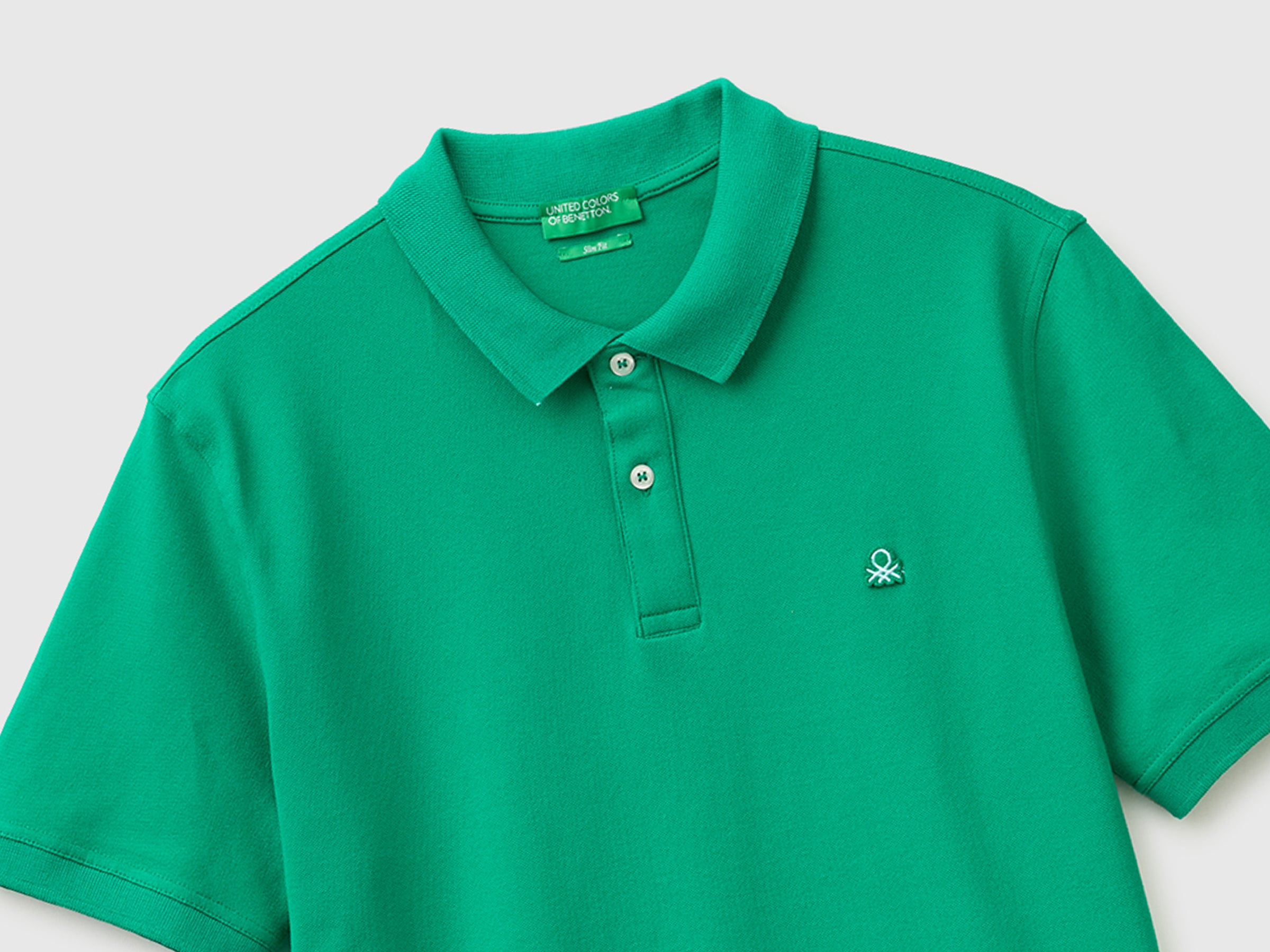 United Colors of Benetton Polos 3WG9U301Z polo cotone bio slim fit