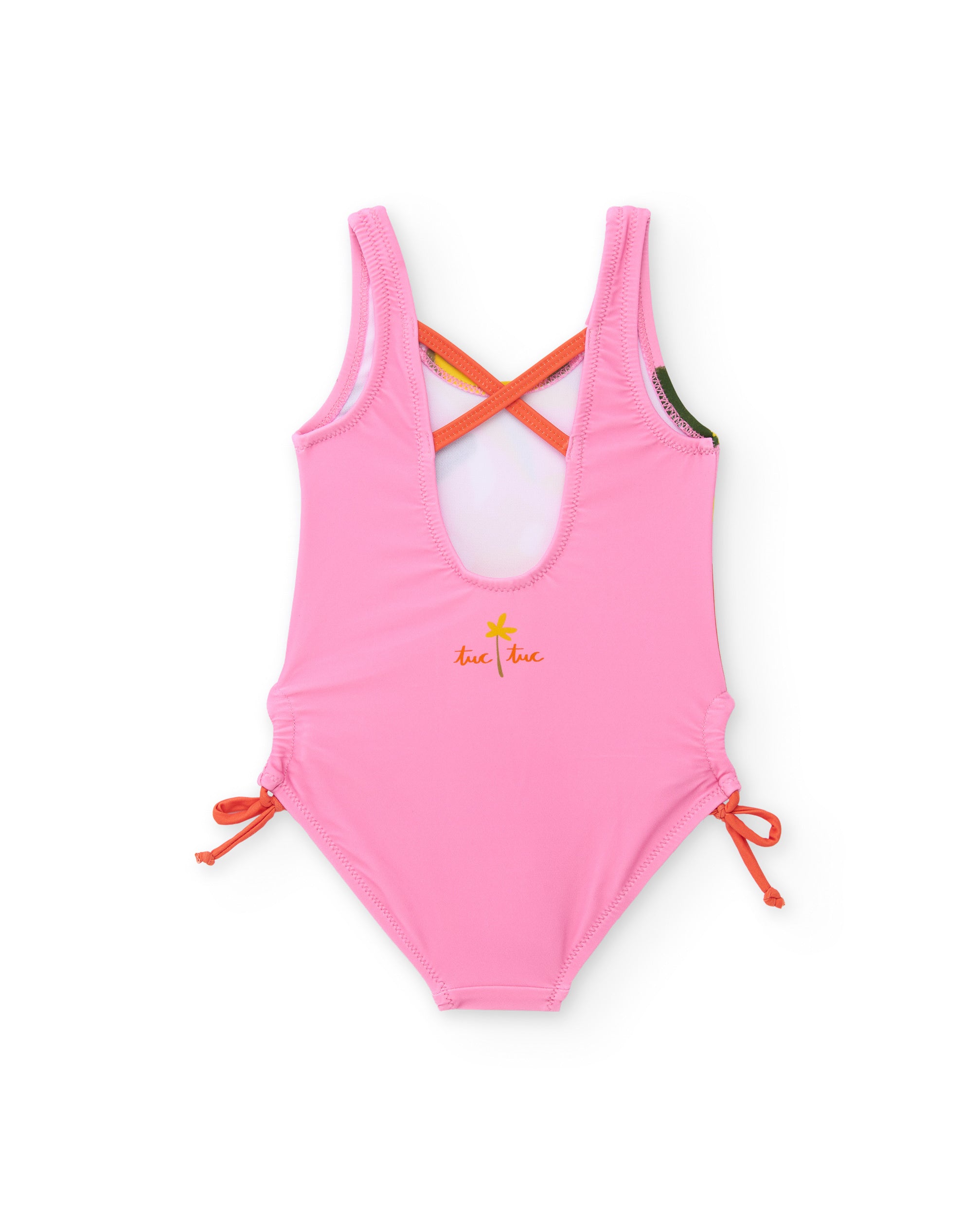 TucTuc Costumi Costume Bambina Rosa con Fiocchi Laterali
