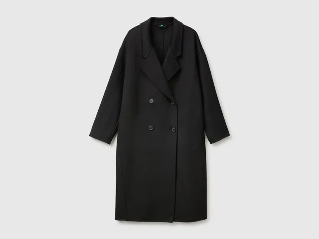 United Colors of Benetton Jackets cappotto lana doppiopetto lungo