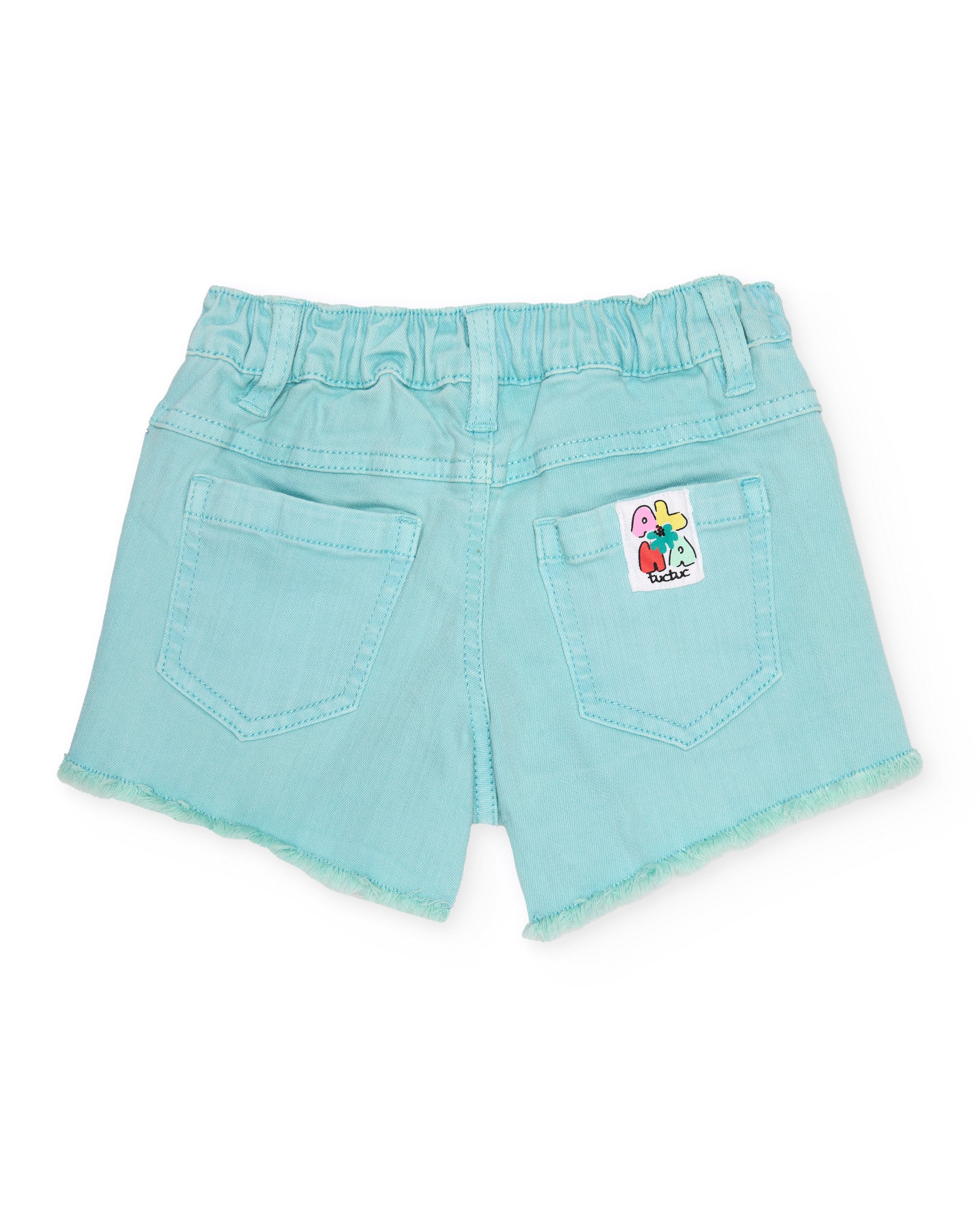 TucTuc Bermuda Shorts Denim Pantaloncini Turchesi Ricamo