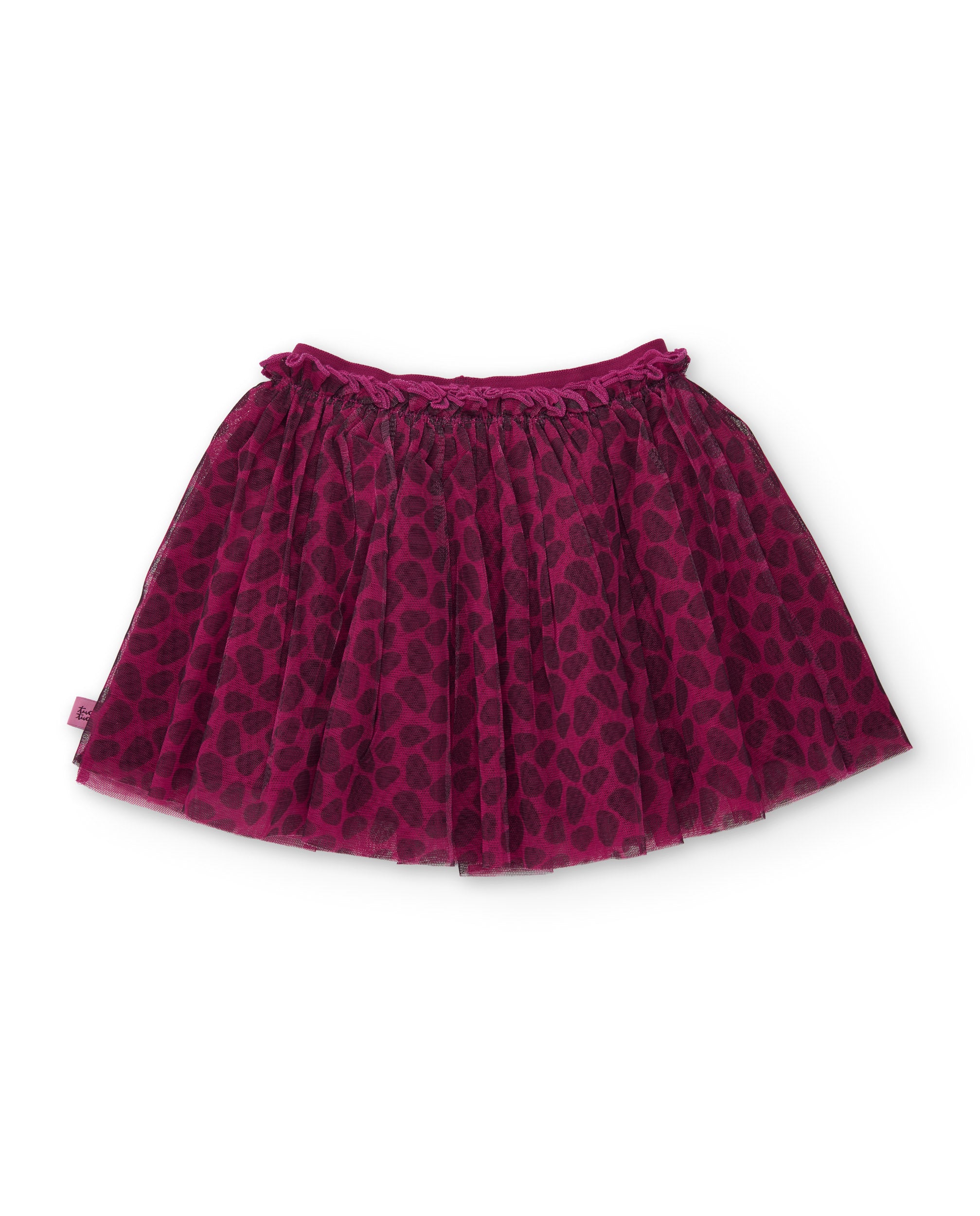TucTuc Geo-Logic Gonna Bambina Bordeaux Tulle Animalier