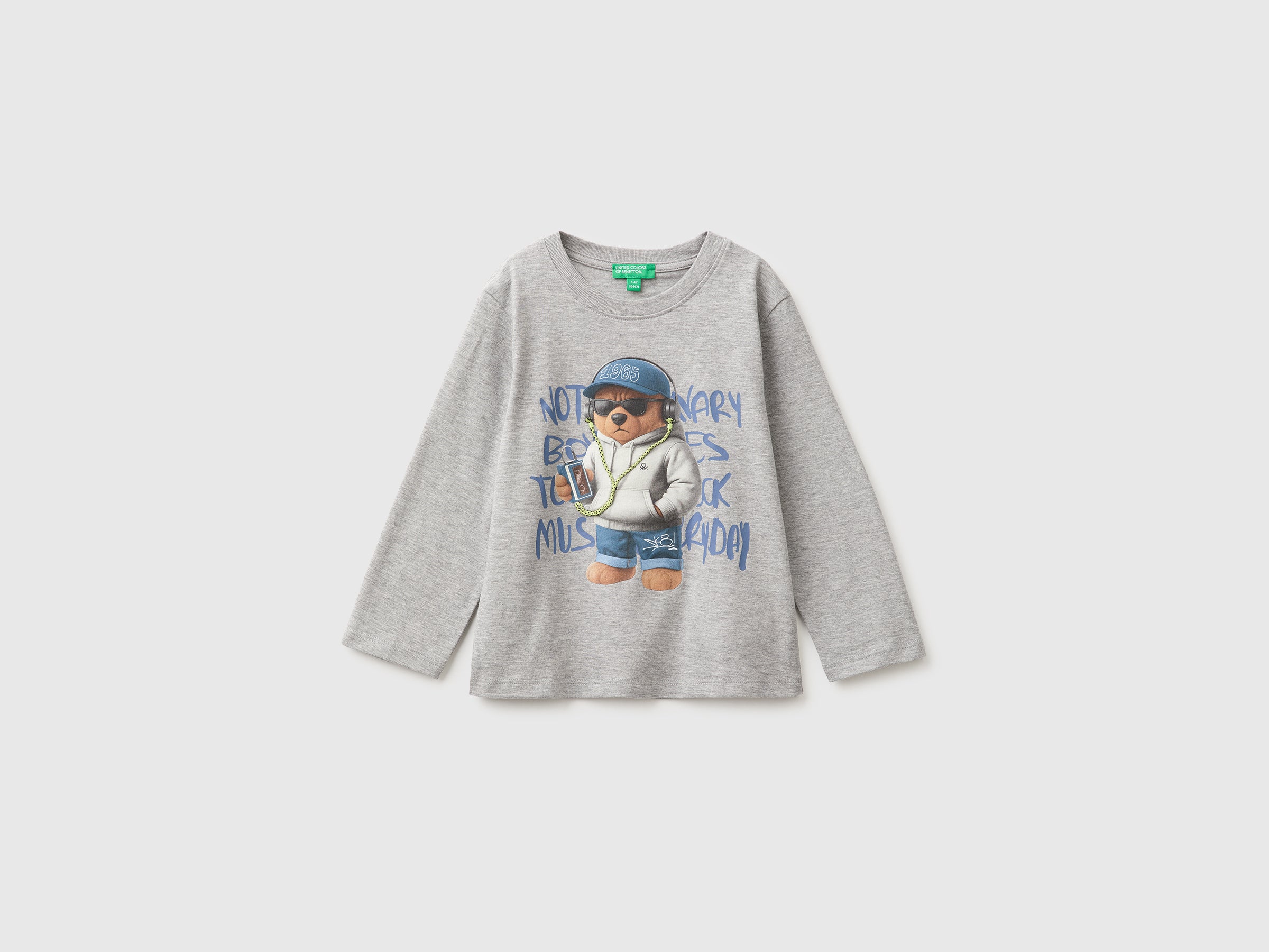 United Colors of Benetton T-shirt print maglietta cotone bio bambina