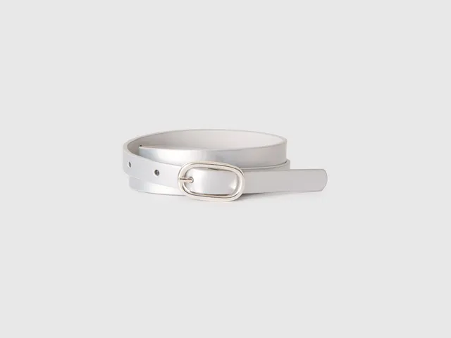 United Colors of Benetton cintura pelle vernice taglia S