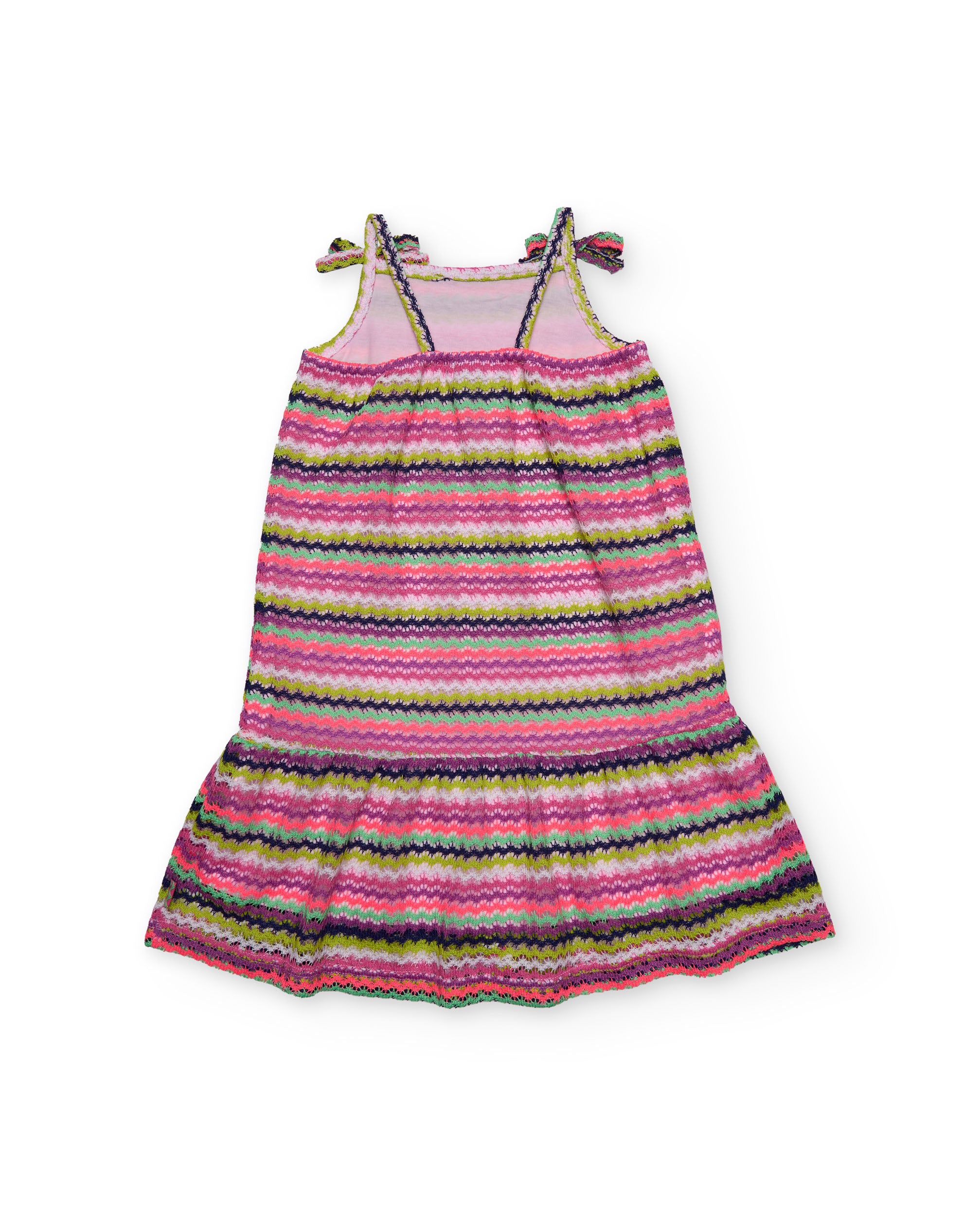 TucTuc Vestiti Vestito bambina rosa spalline e fiocchi