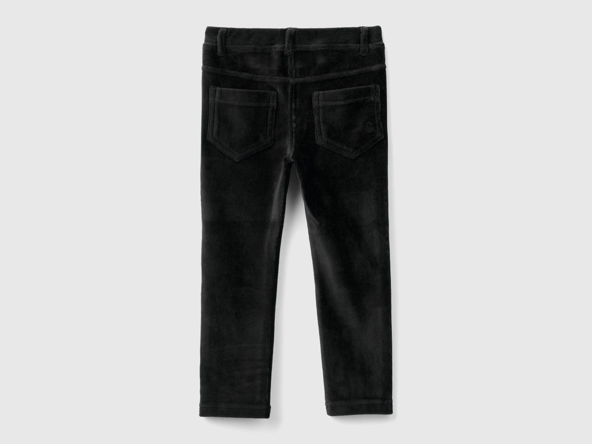 United Colors of Benetton Pantaloni ciniglia bimba cotone elasticizzato