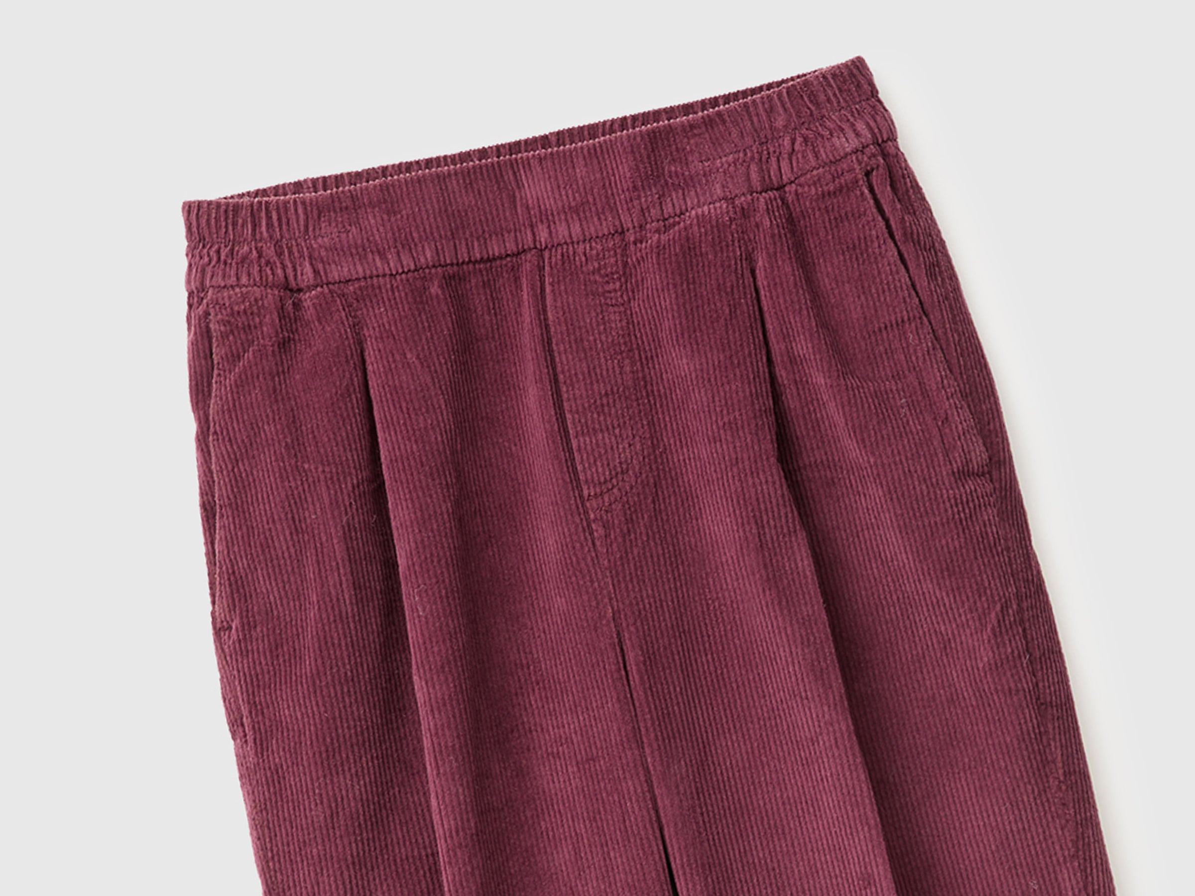 United Colors of Benetton Pantalone velluto chino vita elastica S