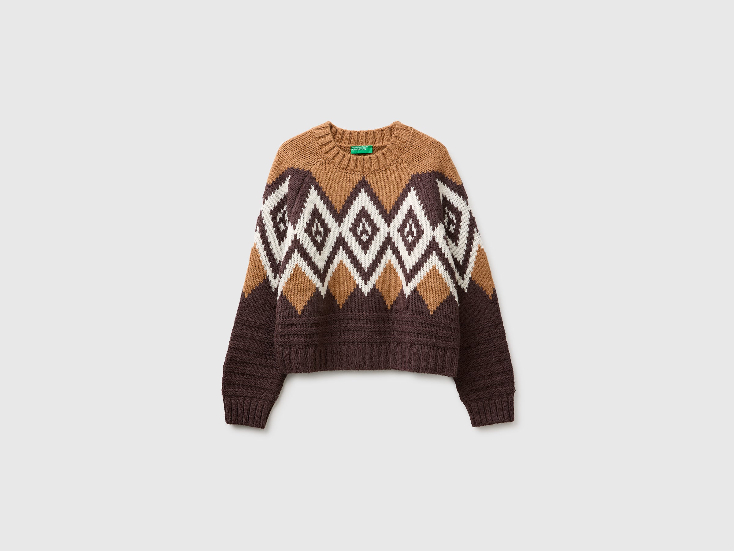 United Colors of Benetton Nordic maglione lana fantasia