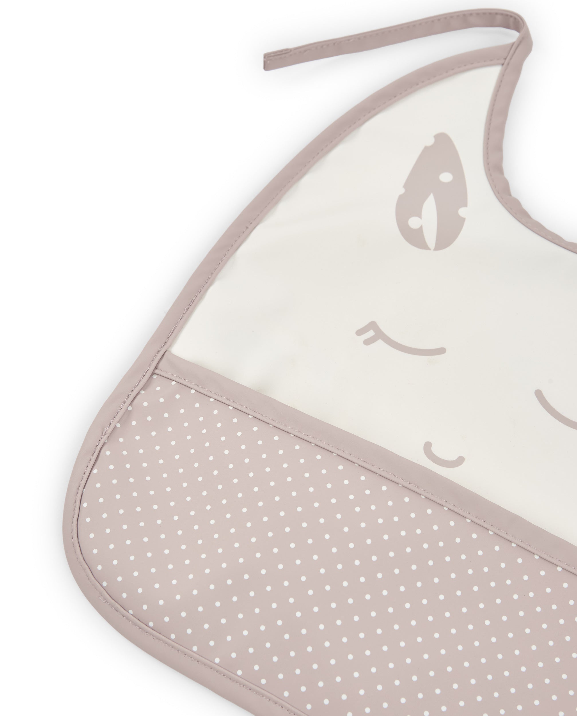 TucTuc Accessori Bavaglino Beige Impermeabile con Tasca
