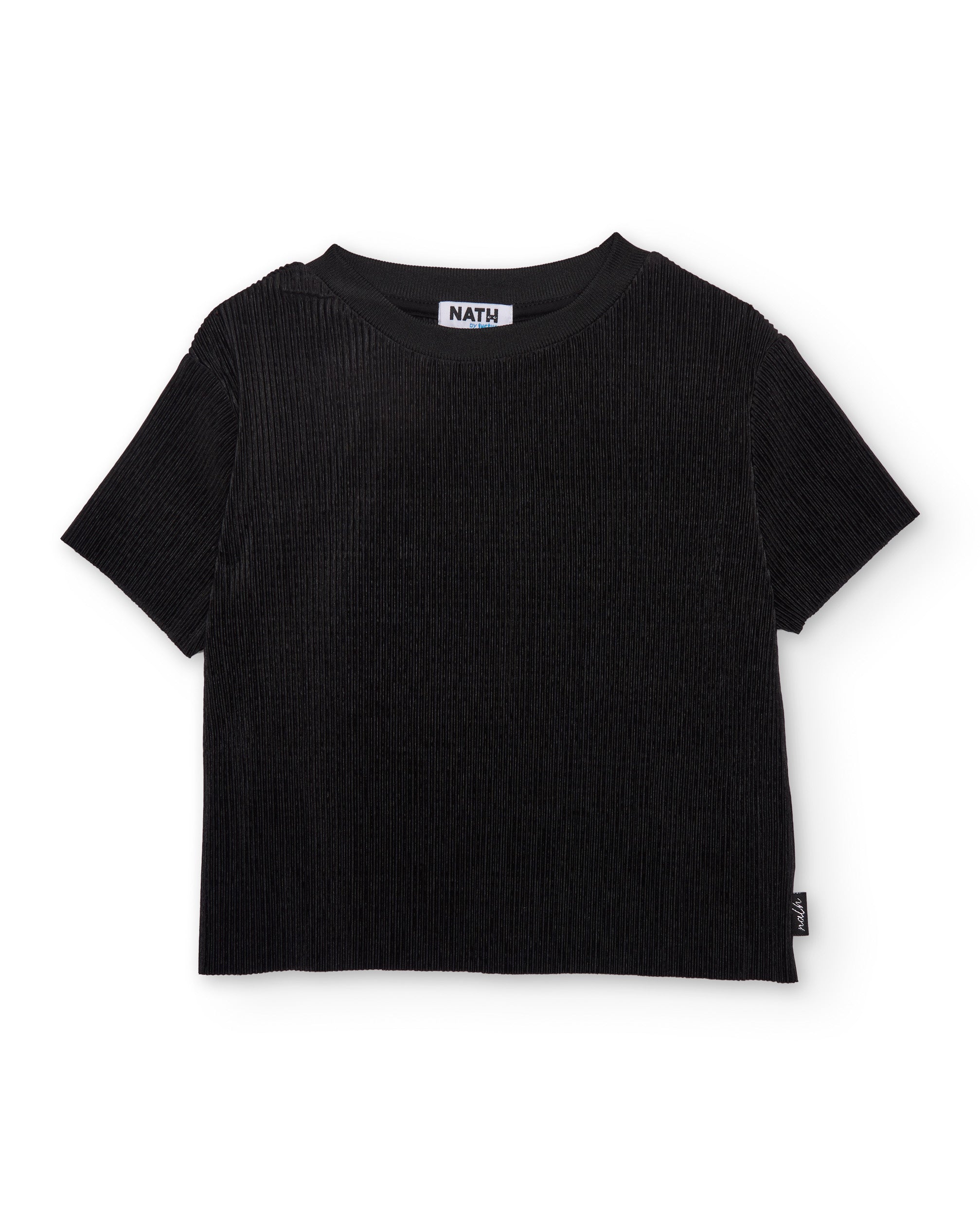 TucTuc Magliette T-shirt bambina coste nero elasticizzato