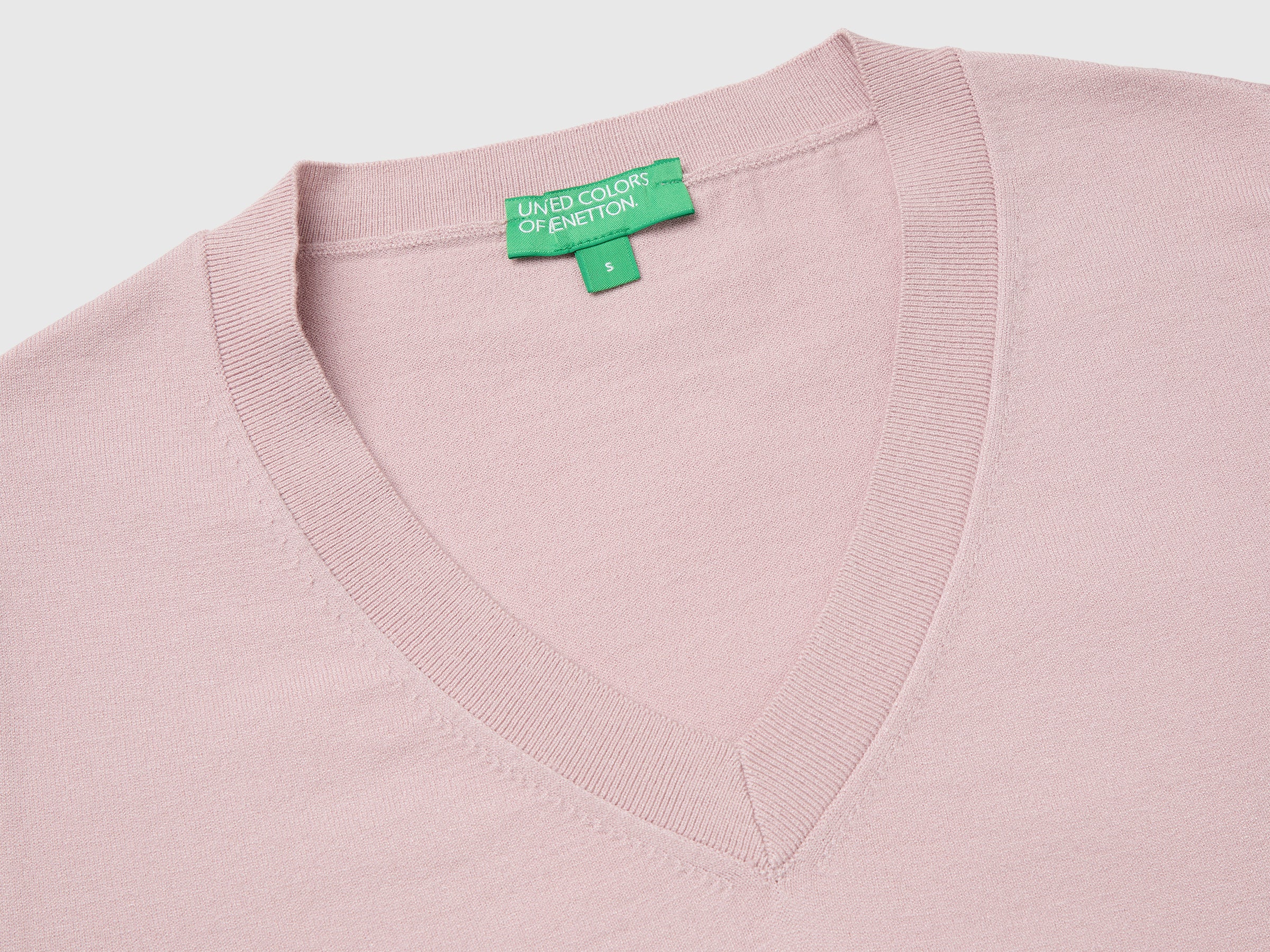 United Colors of Benetton Maglione tricot scollo V viscosa