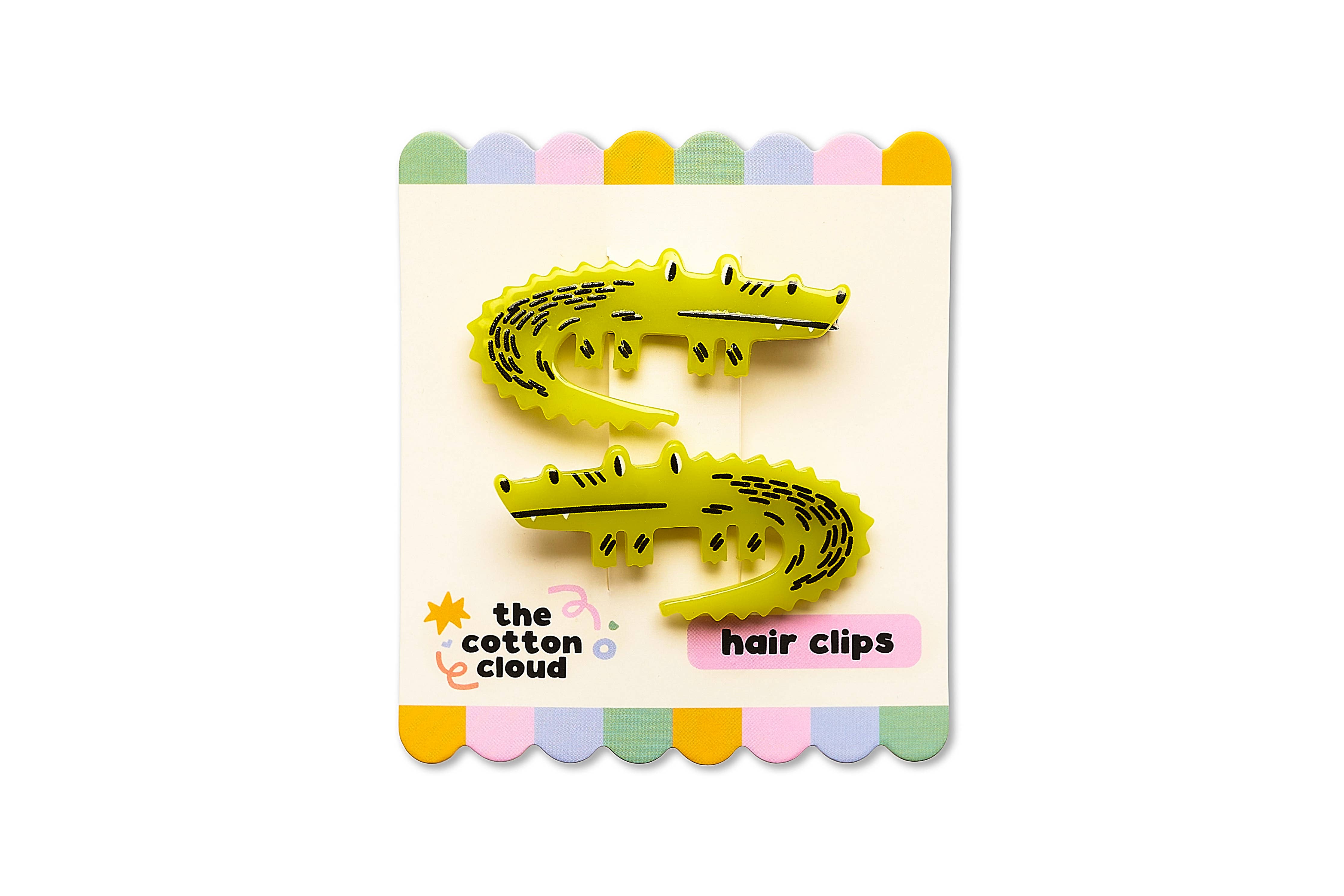 COTTON CLOUD Croc Set Mollette Capelli Acetato Bimba