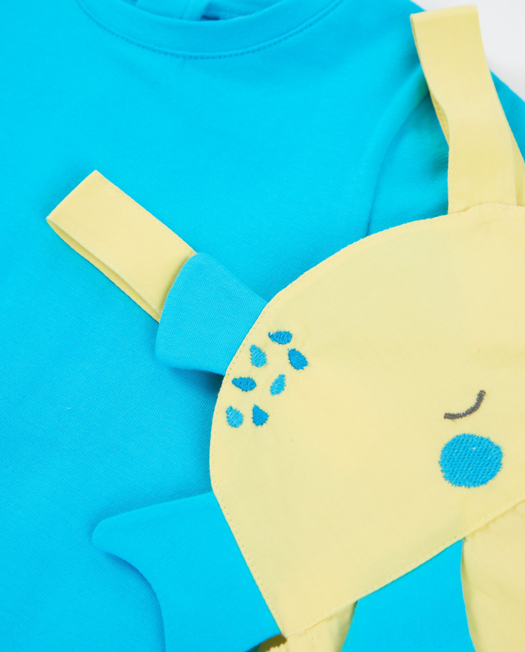 TucTuc Completi Punto Applique Completo Giallo Neonato
