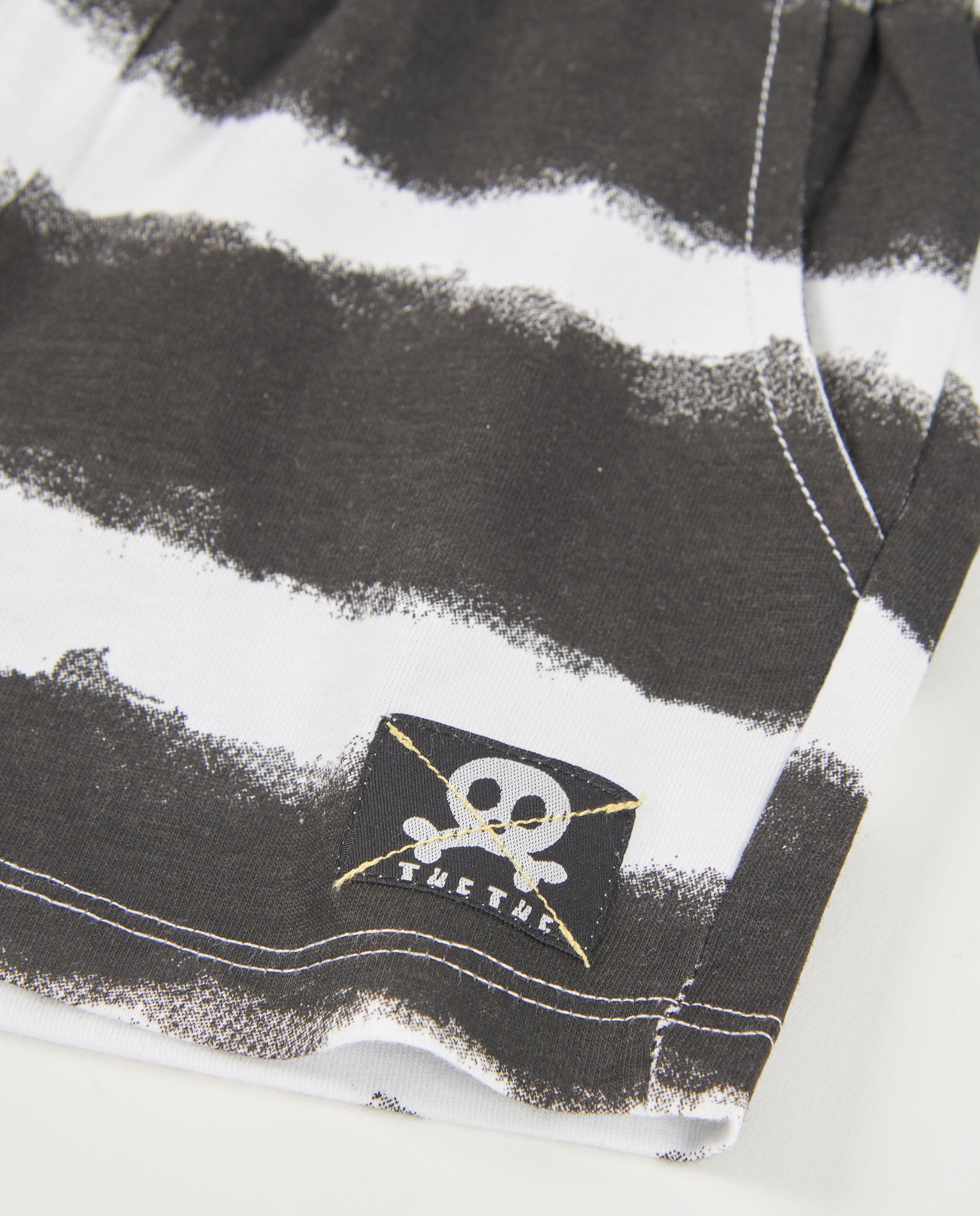 TucTuc Bermuda maglia bambino righe nero