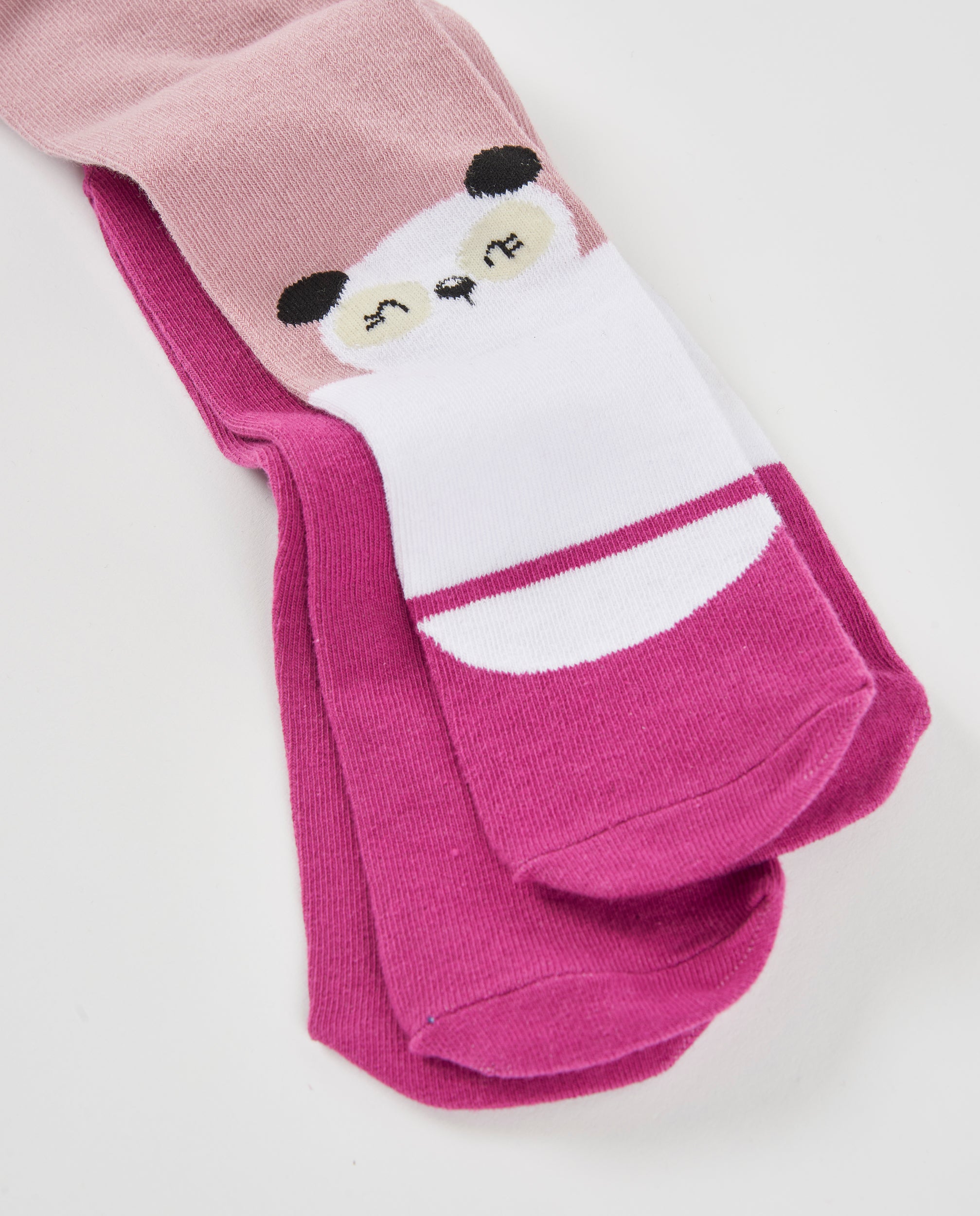 TucTuc Accessori collant bambina rosa stampa panda