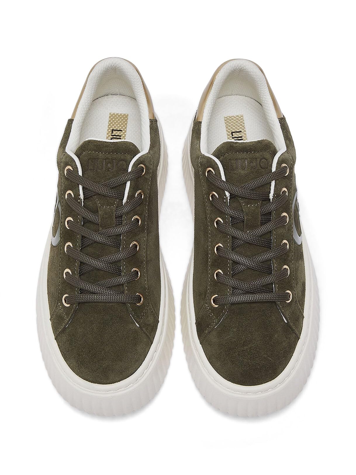 Liu Jo Scarpe Sneakers Platform Suede verdi moka