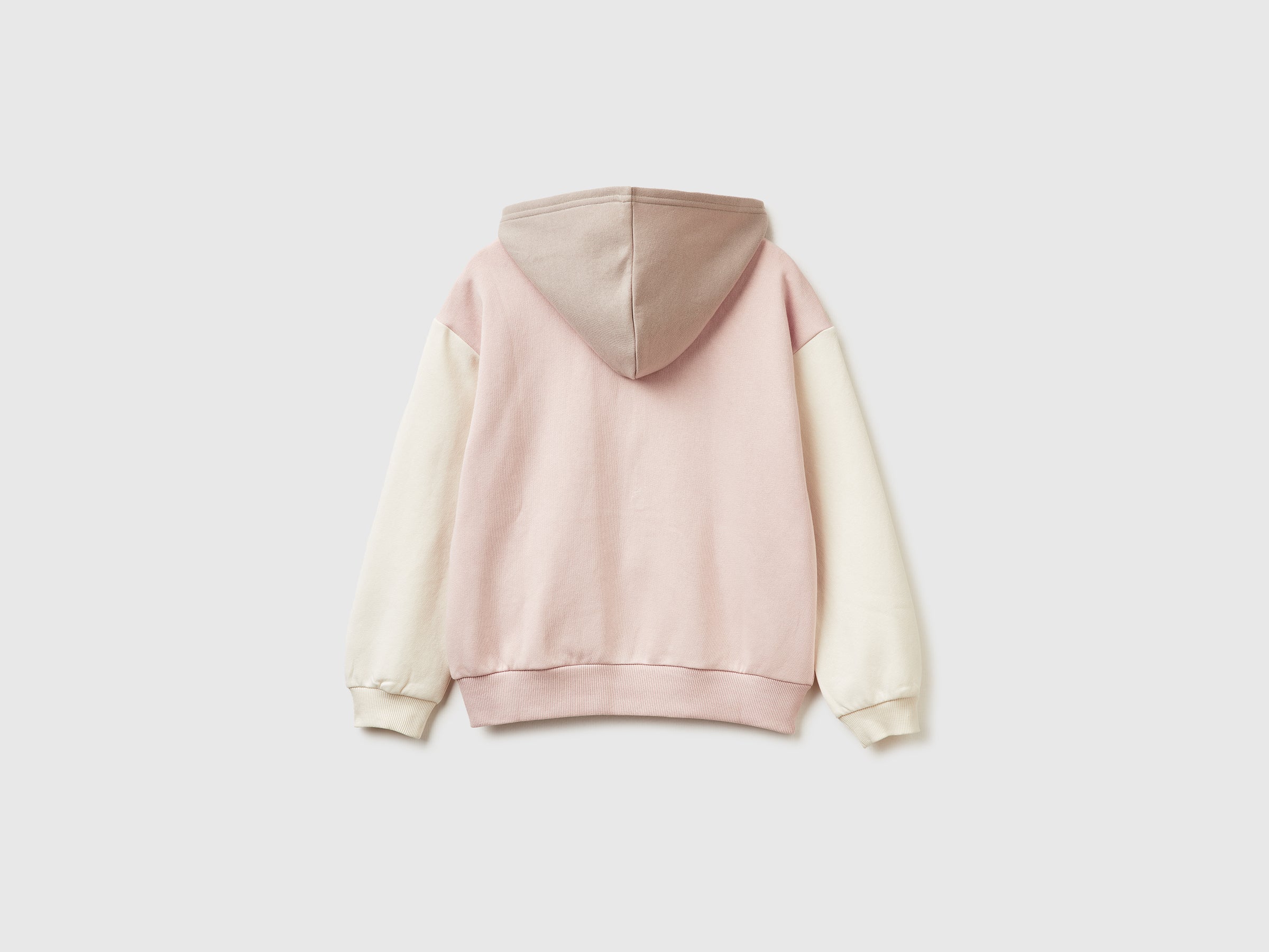 Benetton Sweatshirts Felpa zip paillettes misto cotone taglia M