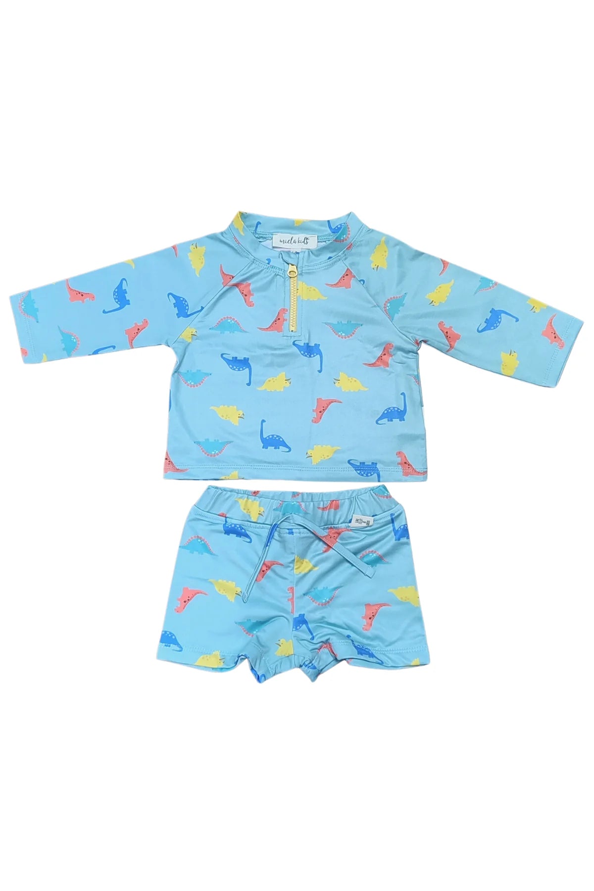 Miela Kids Dinosauri set mare UV 50+ con shorts
