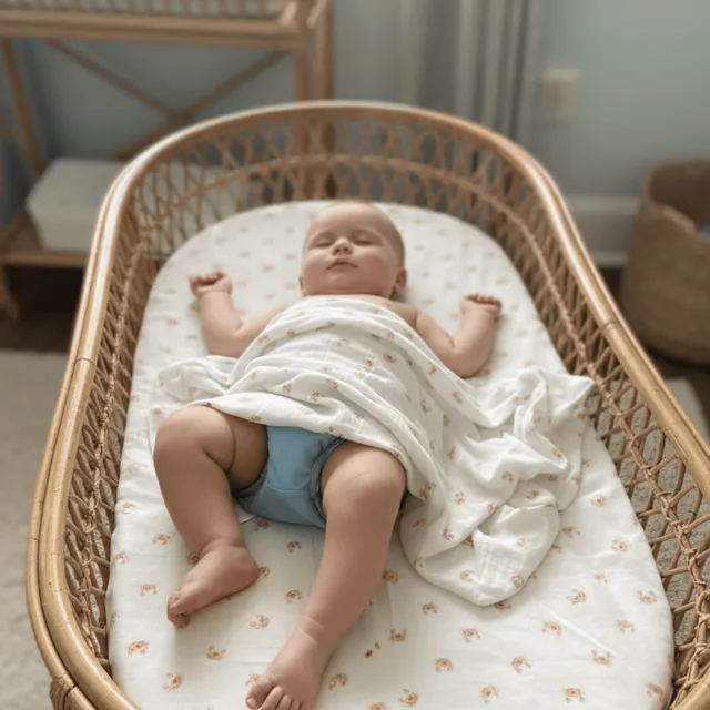 Petite Citrouille Les petits crabes maxi mussola 120x120 cotone