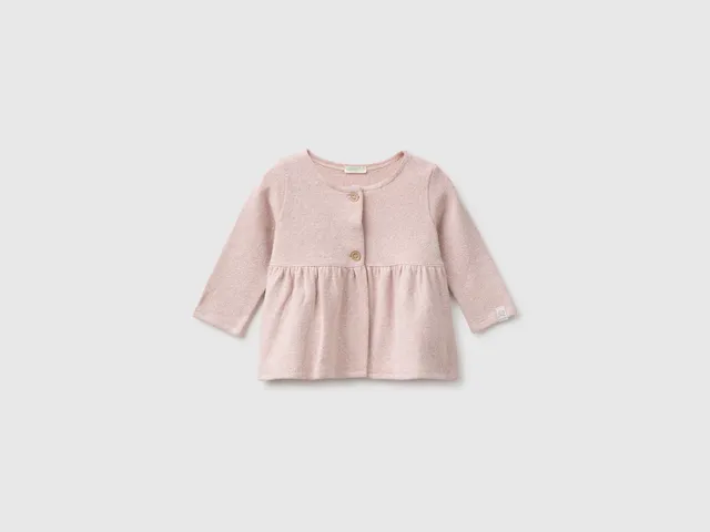 United Colors of Benetton Felpa Aperta Cotone Lurex Neonata