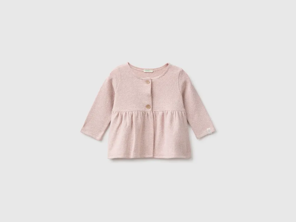 United Colors of Benetton Felpa Aperta Cotone Lurex Neonata