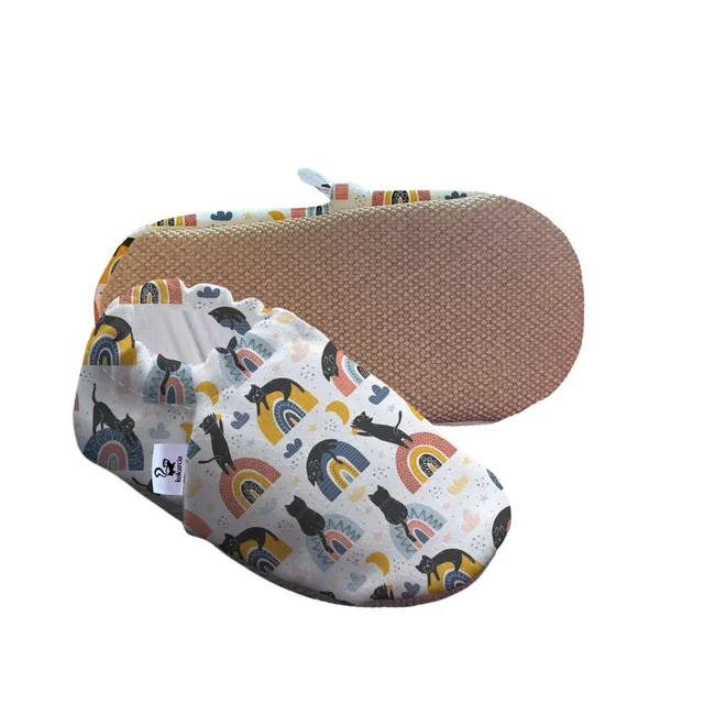 Kocarcia Kokopatik Gatto Nero scarpine bimbo cotone taglia 18-33