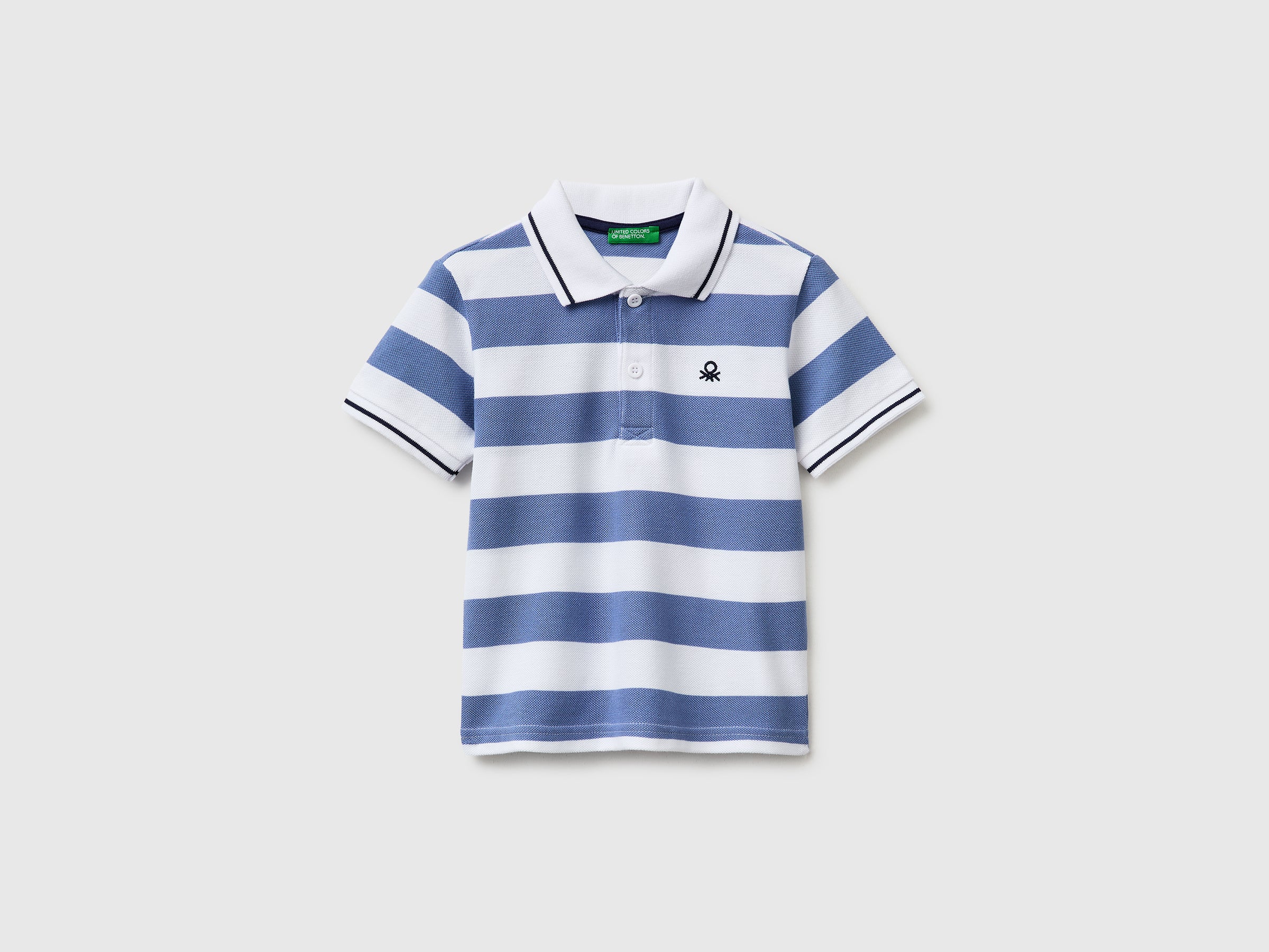 Benetton Polos Polo bimbo righe cotone manica corta