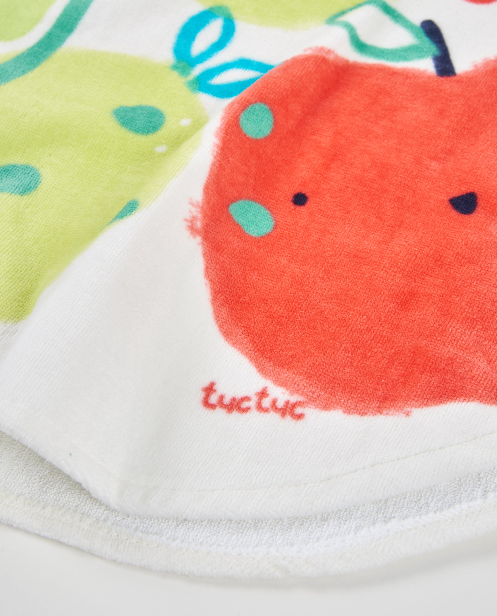 TucTuc Asciugamani Poncho neonato verde con cappuccio