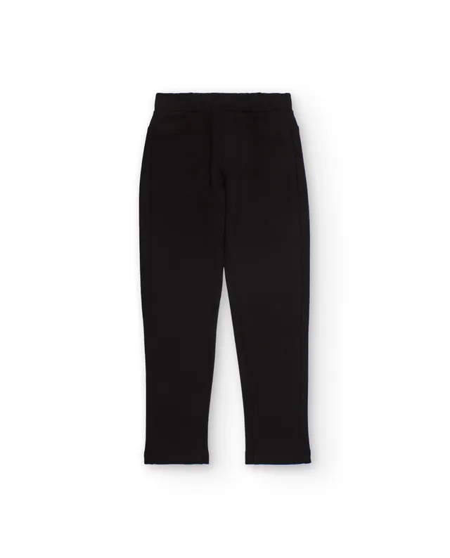 TucTuc Leggings Jegging Bambina Nero con Tasche