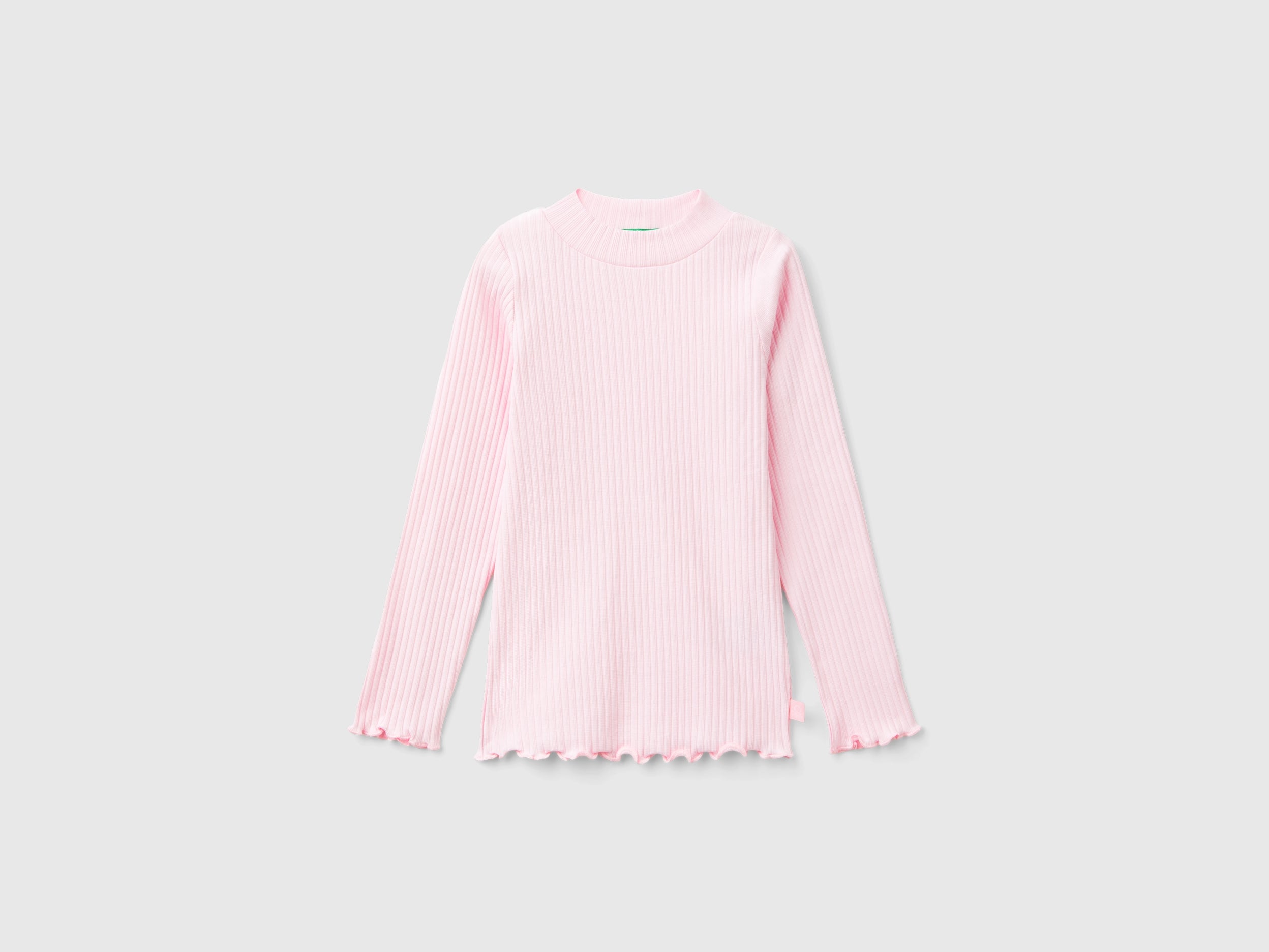 United Colors of Benetton t-shirt bimba cotone collo alto 104