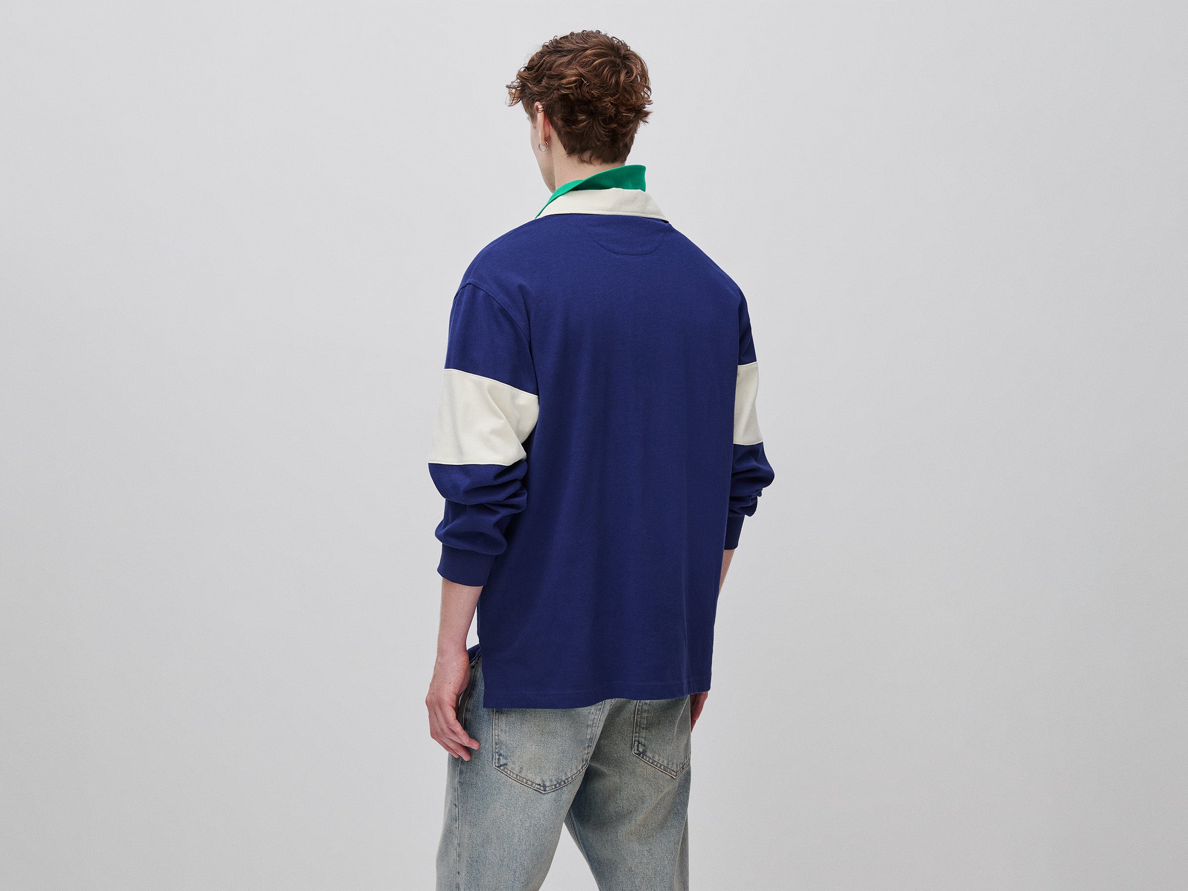 United Colors of Benetton Polos Polo Rugby Blu Cotone L