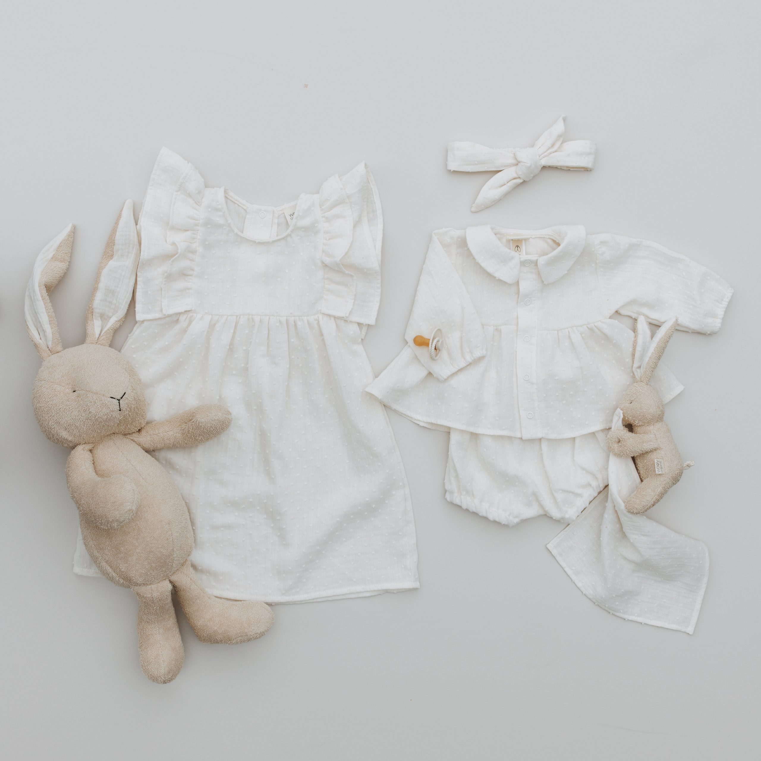 Woolly Organic Baby Sets camicia bloomers mussola bio