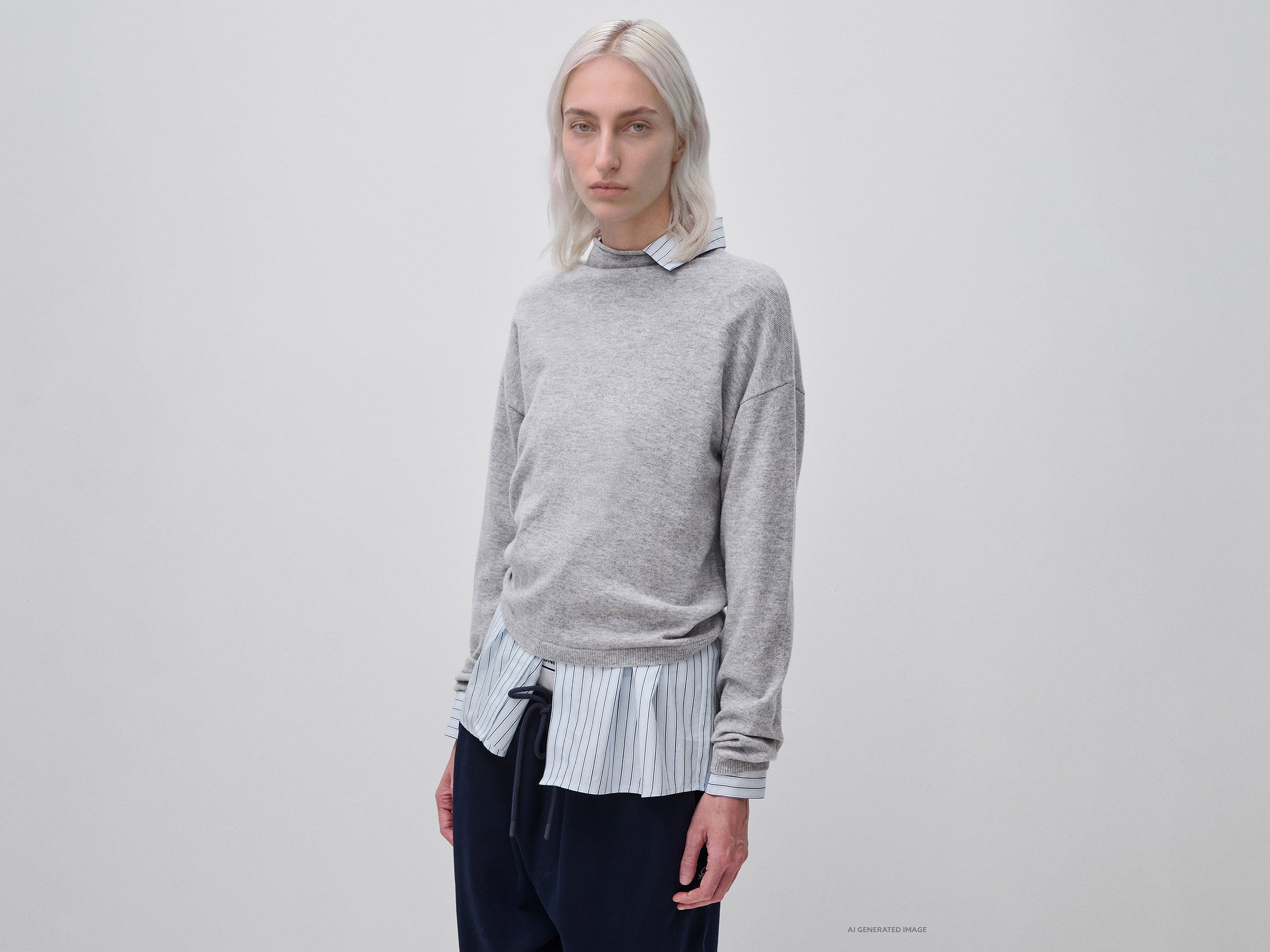 United Colors of Benetton Maglione Lana e Cashmere Scollo Rouches