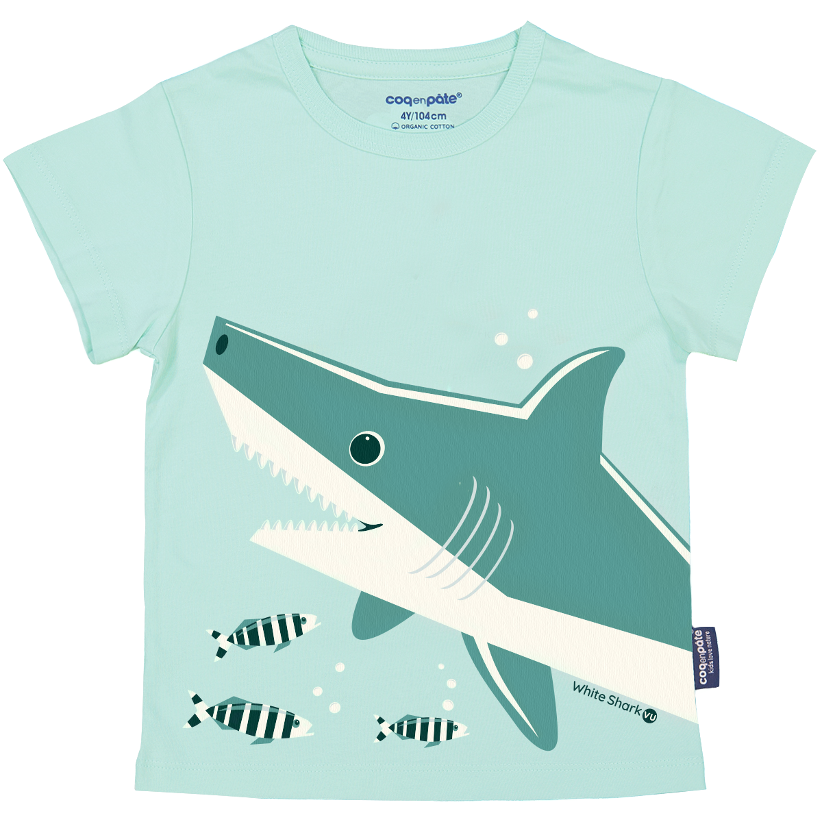 Coq en Pâte Maglietta Squalo t-shirt 6 anni cotone bio