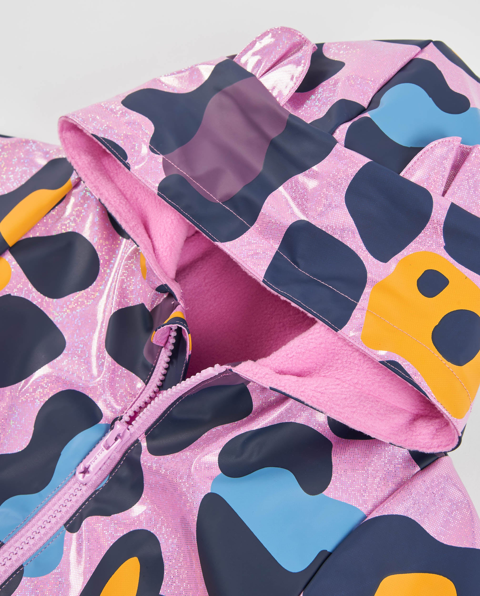 TucTuc Cappotti impermeabile bimba rosa animalier
